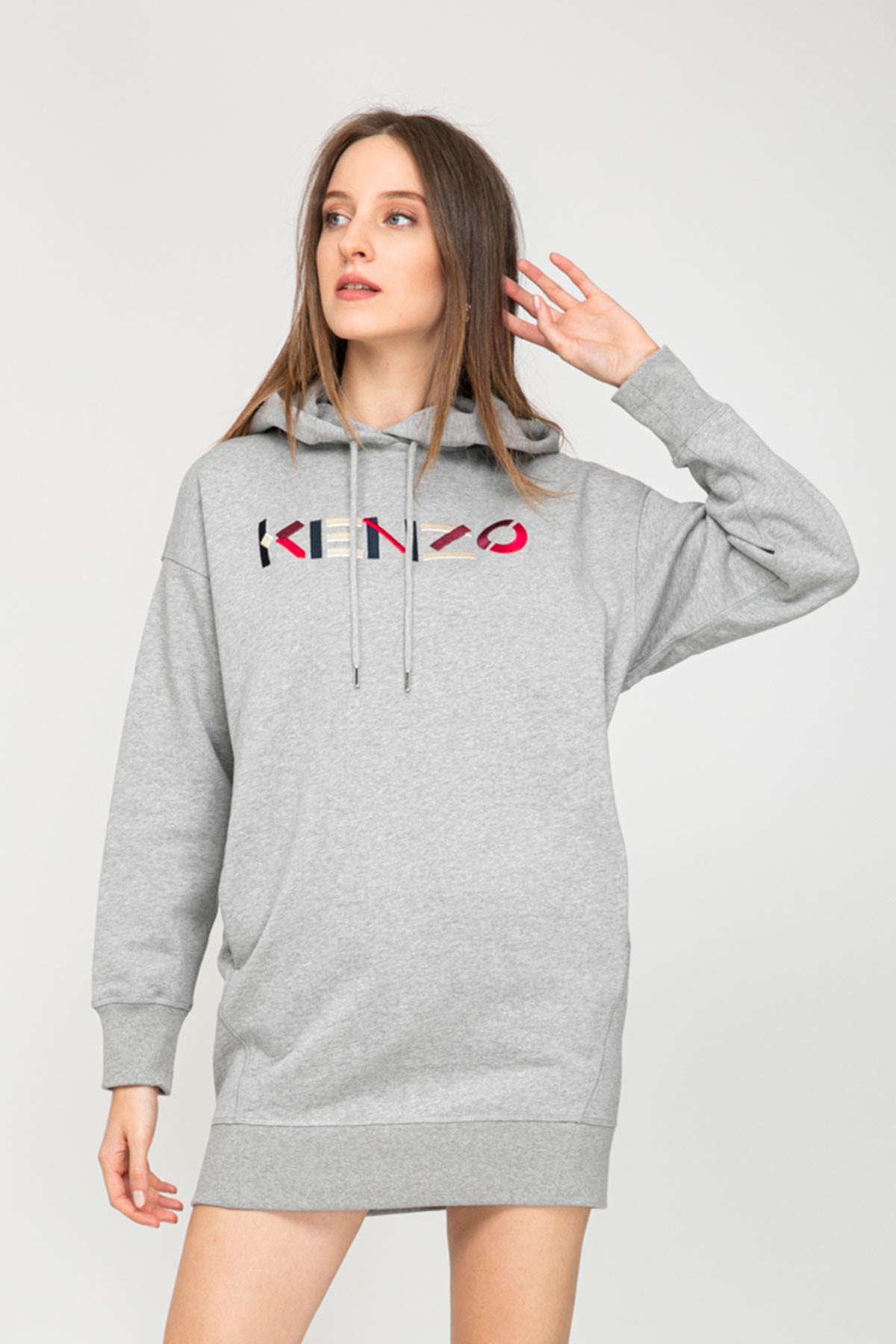 Kenzo Logo Sweatshirt Elbise-Libas Trendy Fashion Store