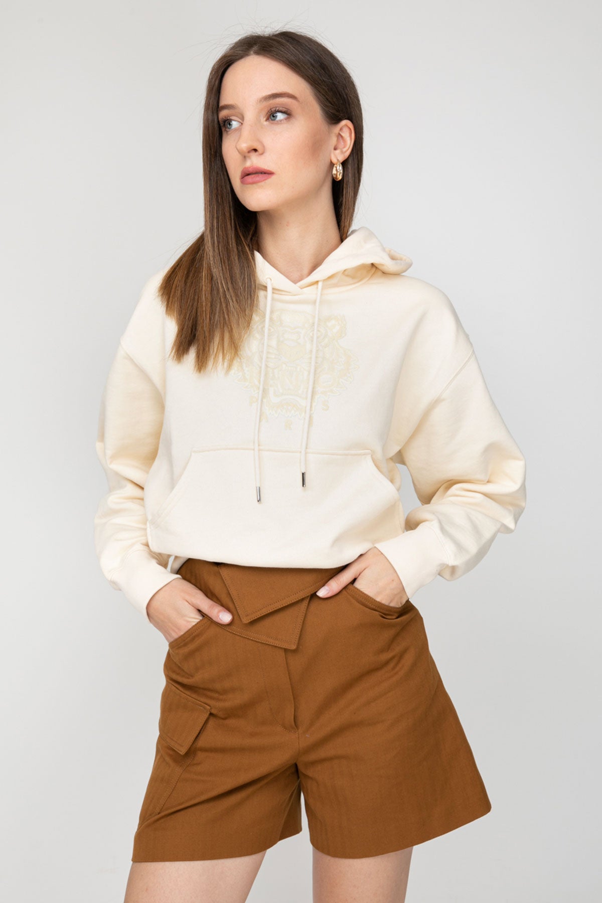 Kenzo Boxy Fit Kaplan Logolu Sweatshirt-Libas Trendy Fashion Store