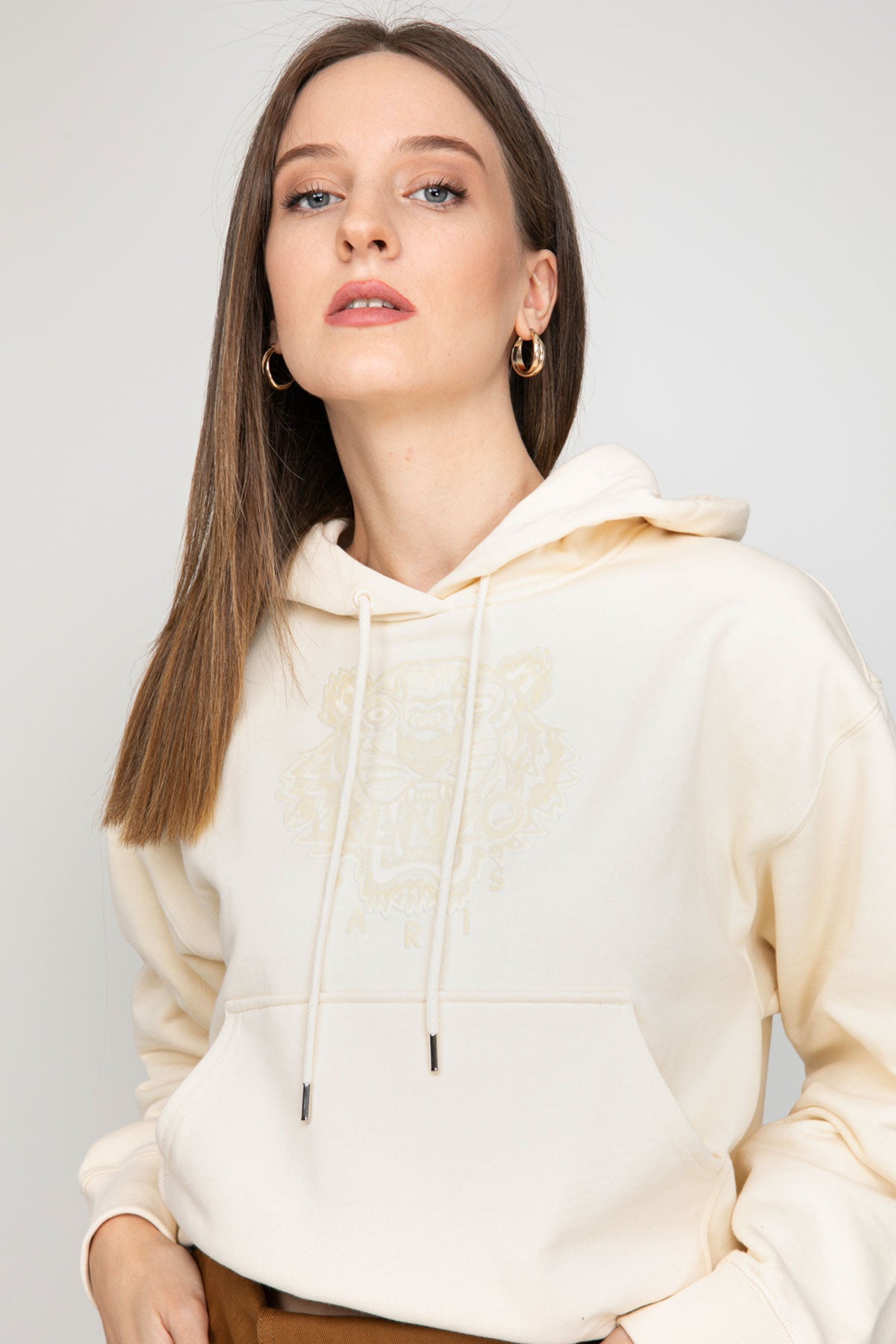 Kenzo Boxy Fit Kaplan Logolu Sweatshirt-Libas Trendy Fashion Store