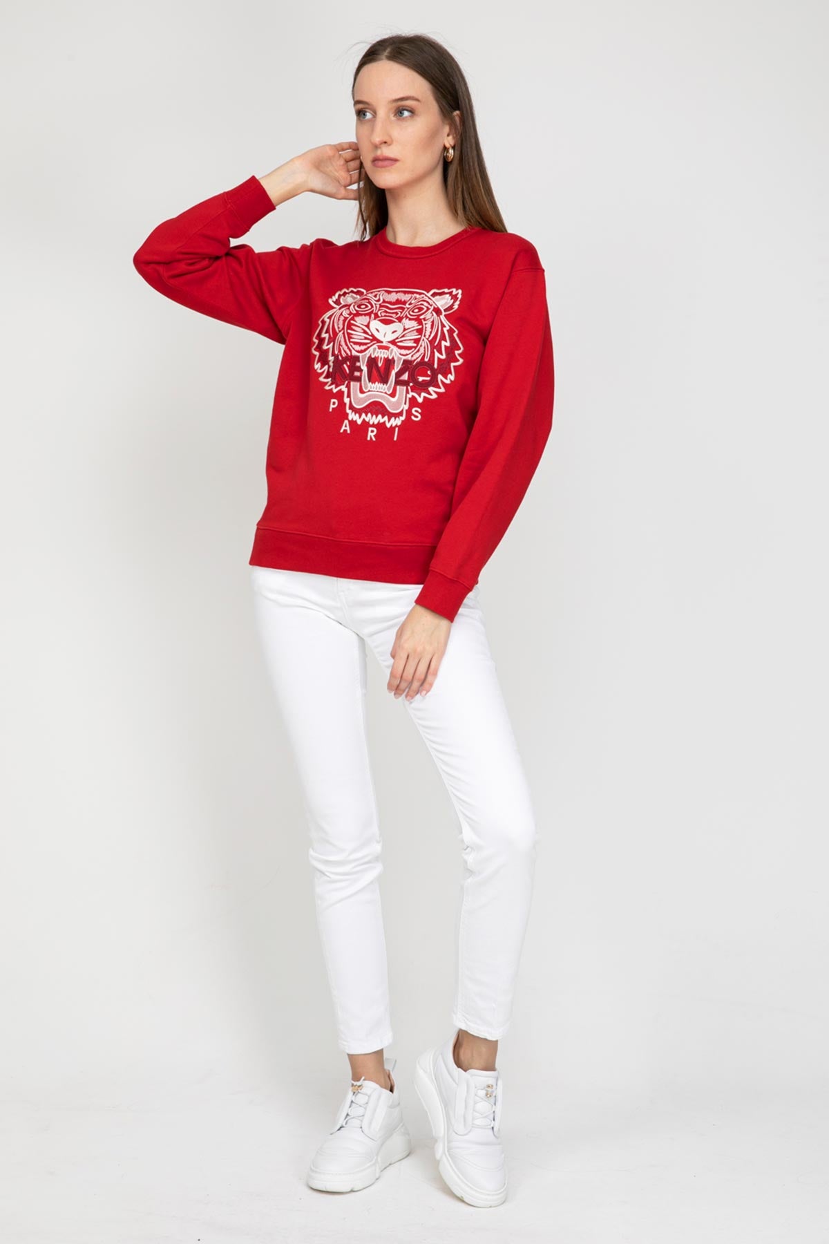 Kenzo Kaplan Logolu Sweatshirt-Libas Trendy Fashion Store