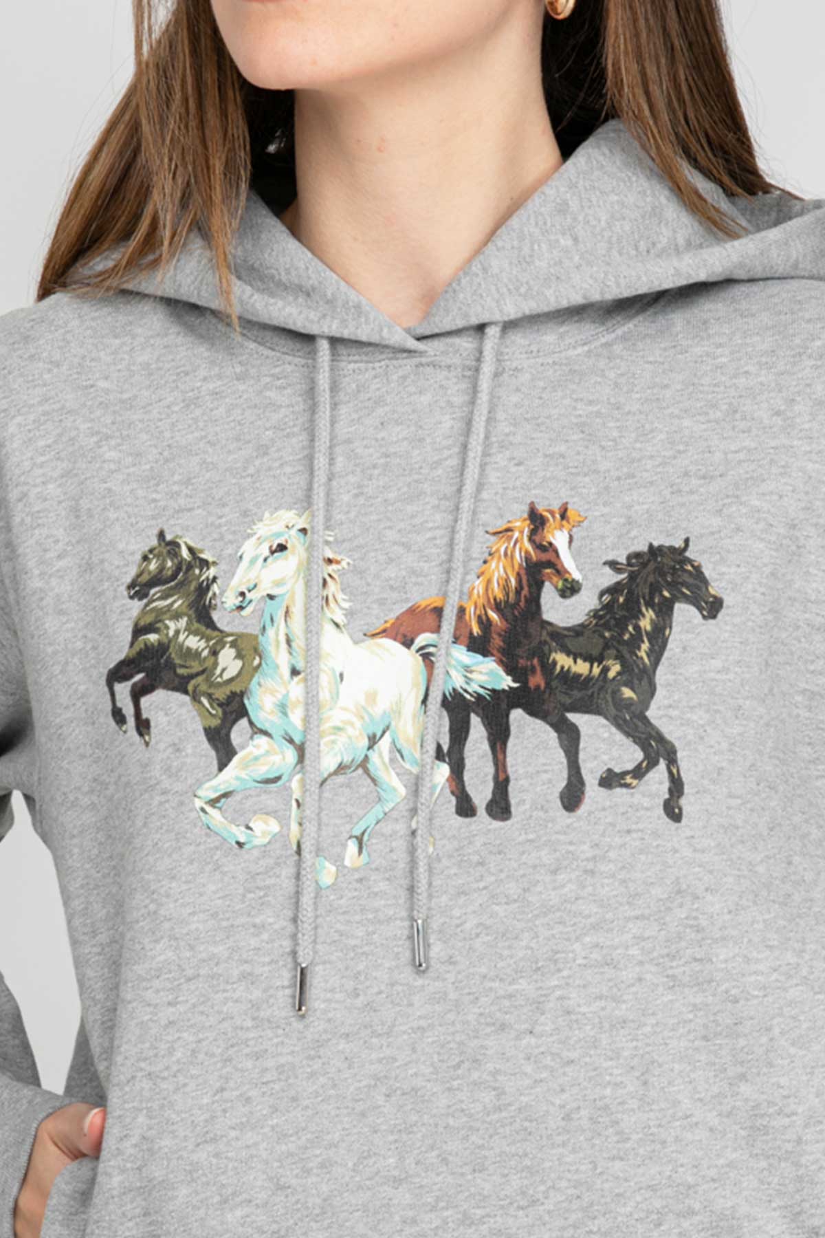 Kenzo Horses Kapüşonlu Sweatshirt-Libas Trendy Fashion Store