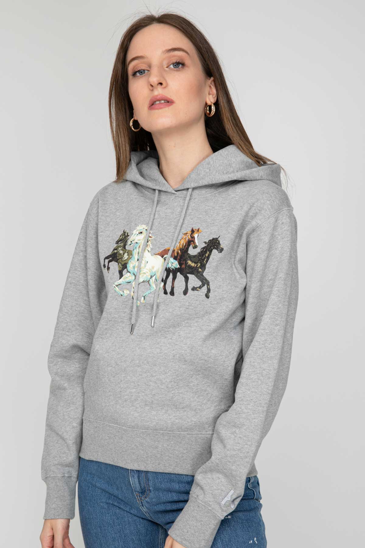 Kenzo Horses Kapüşonlu Sweatshirt-Libas Trendy Fashion Store
