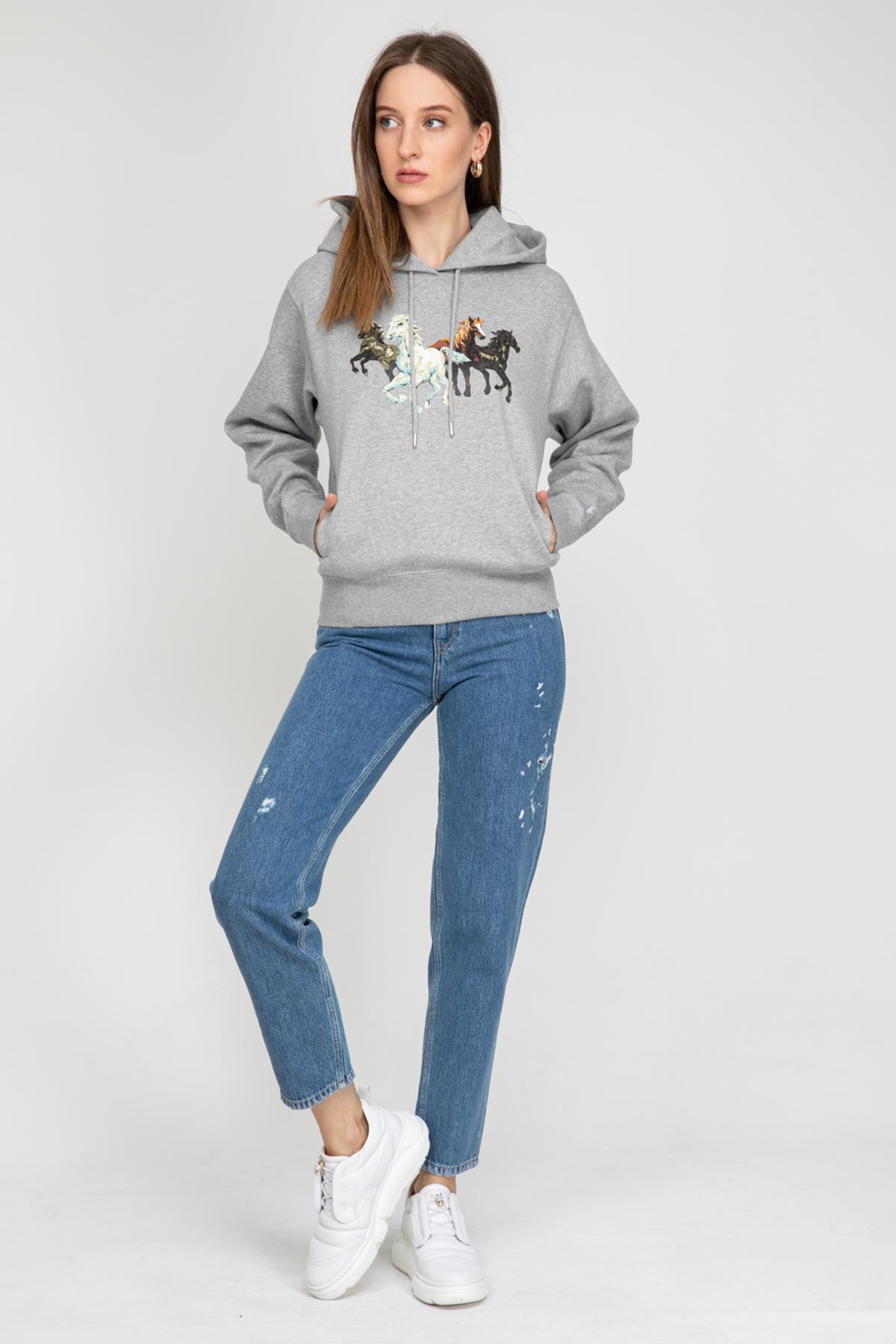 Kenzo Horses Kapüşonlu Sweatshirt-Libas Trendy Fashion Store