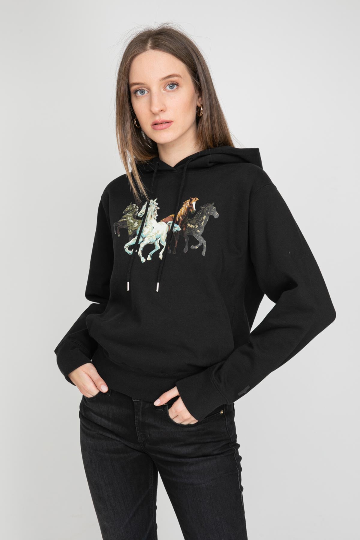 Kenzo Horses Kapüşonlu Sweatshirt-Libas Trendy Fashion Store