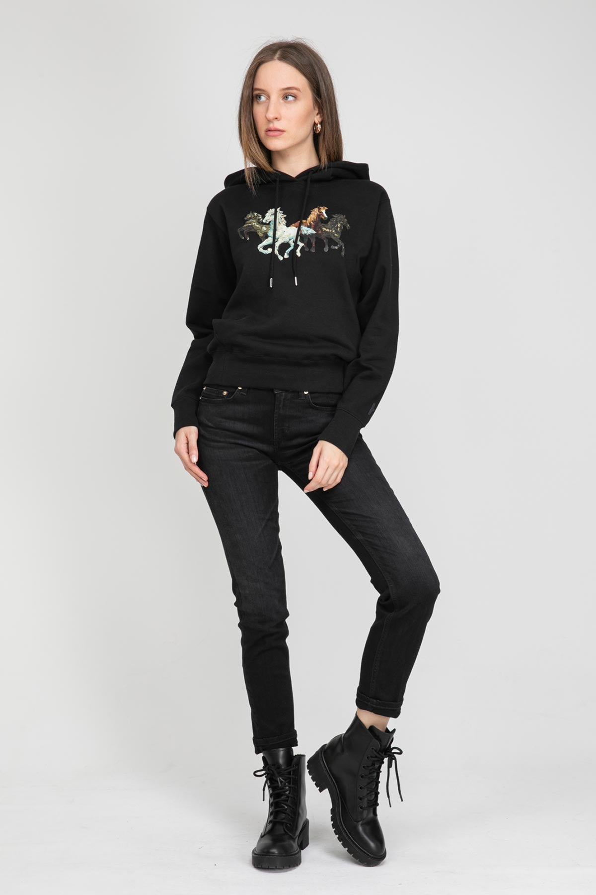Kenzo Horses Kapüşonlu Sweatshirt-Libas Trendy Fashion Store