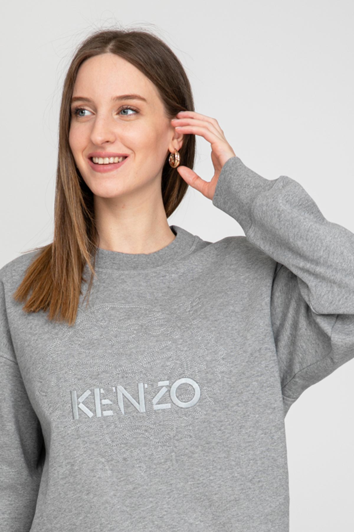 Kenzo Kaplan Logolu Sweatshirt-Libas Trendy Fashion Store
