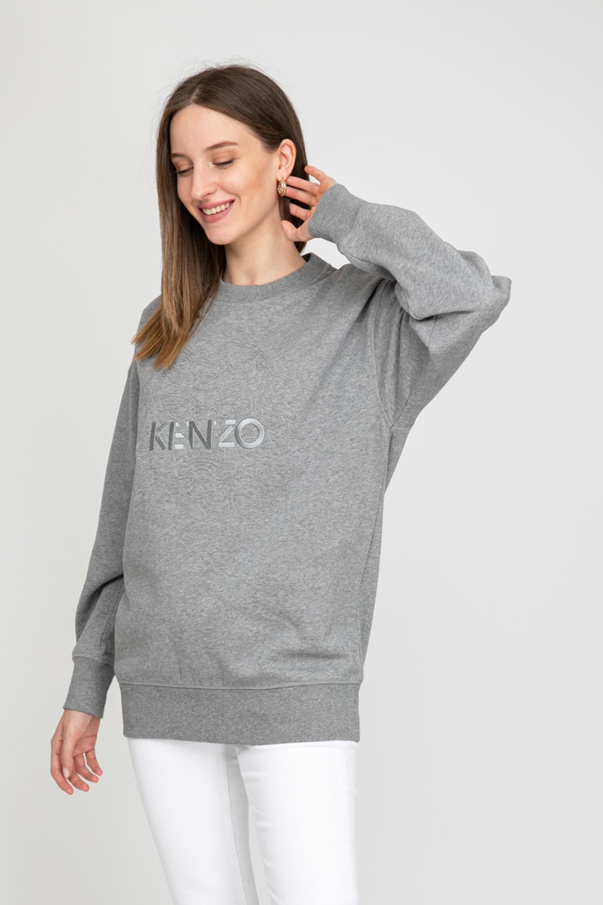 Kenzo Kaplan Logolu Sweatshirt-Libas Trendy Fashion Store
