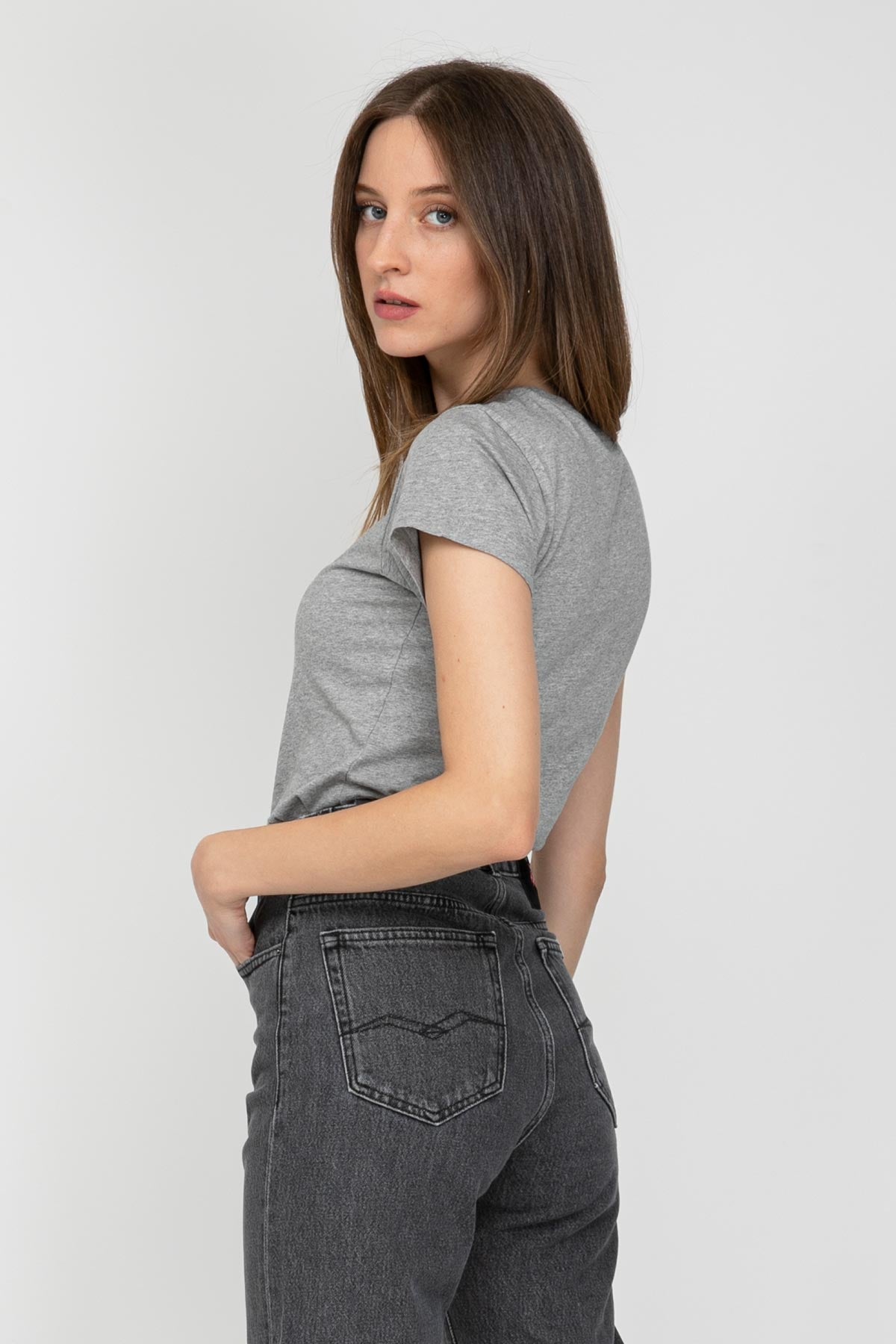 Kenzo Slim Fit Kaplan Logolu T-shirt-Libas Trendy Fashion Store