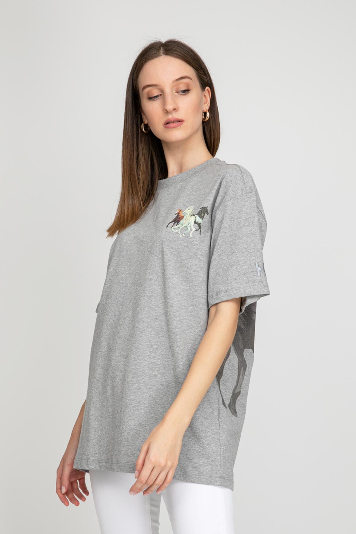 Kenzo Oversize Horses T-shirt-Libas Trendy Fashion Store