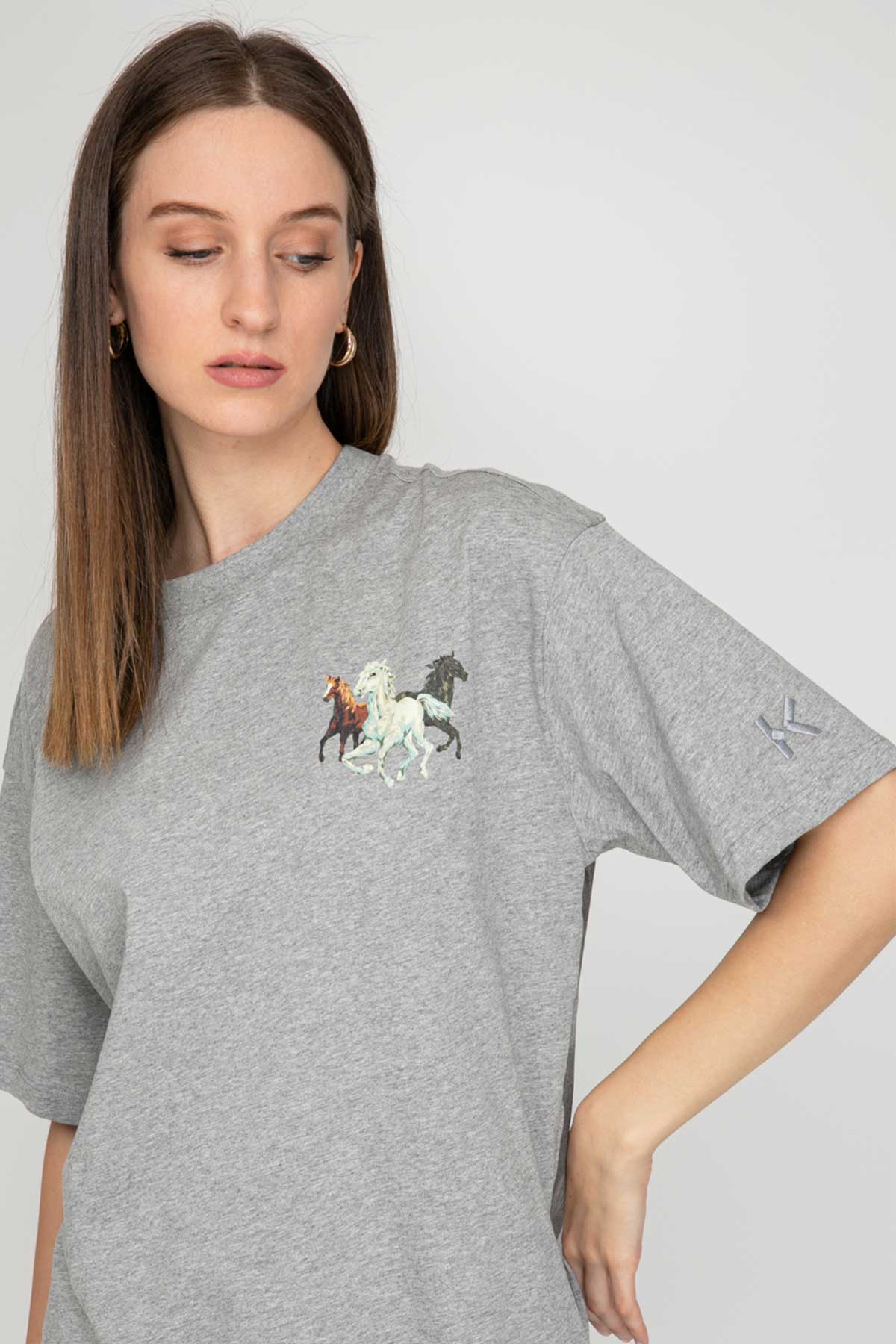 Kenzo Oversize Horses T-shirt-Libas Trendy Fashion Store