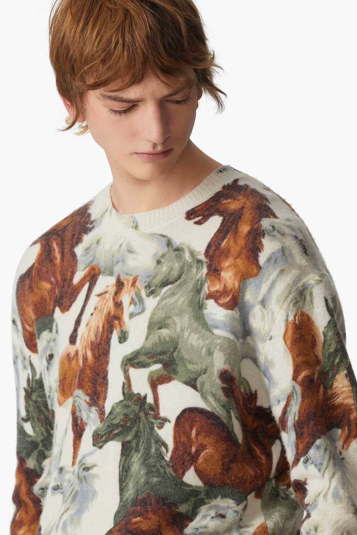 Kenzo Horses Yün Triko-Libas Trendy Fashion Store