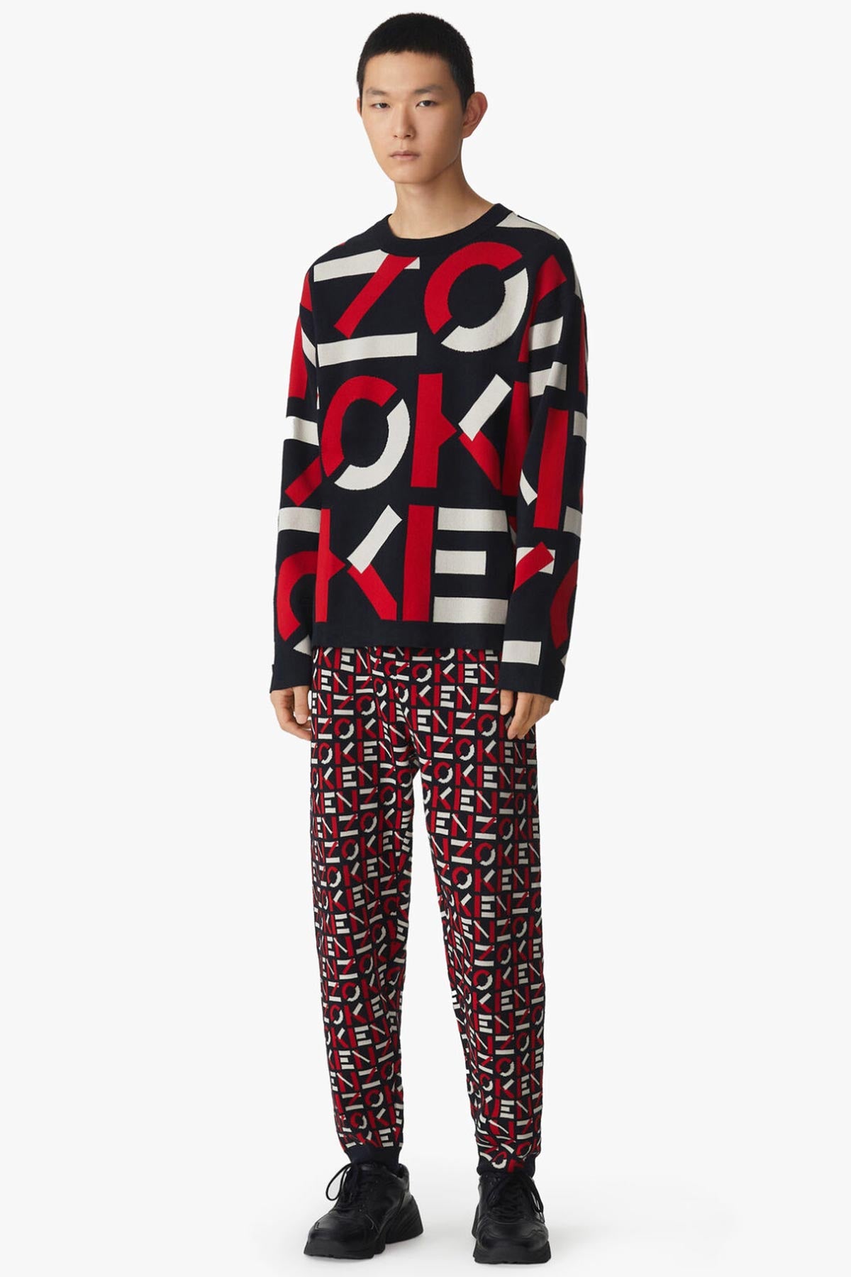 Kenzo Monogram Triko-Libas Trendy Fashion Store