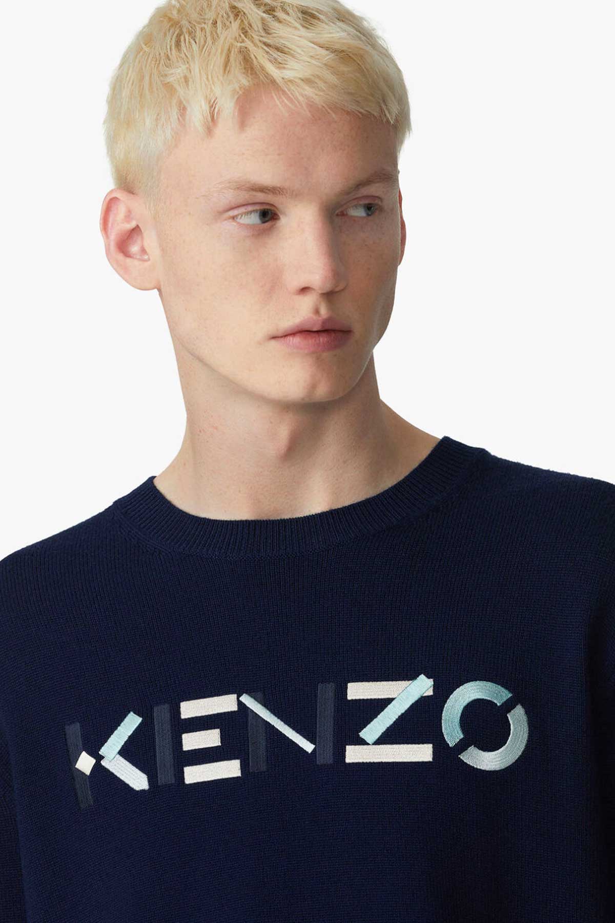 Kenzo Logo Yün Triko-Libas Trendy Fashion Store