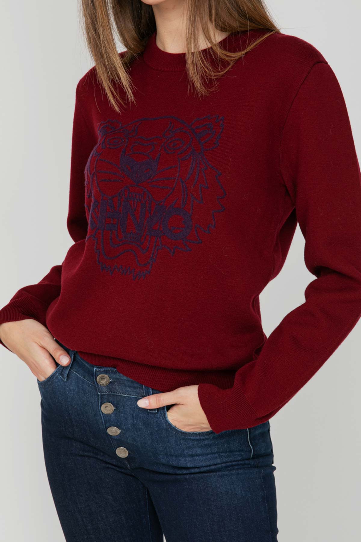 Kenzo Kaplan Logolu Triko-Libas Trendy Fashion Store