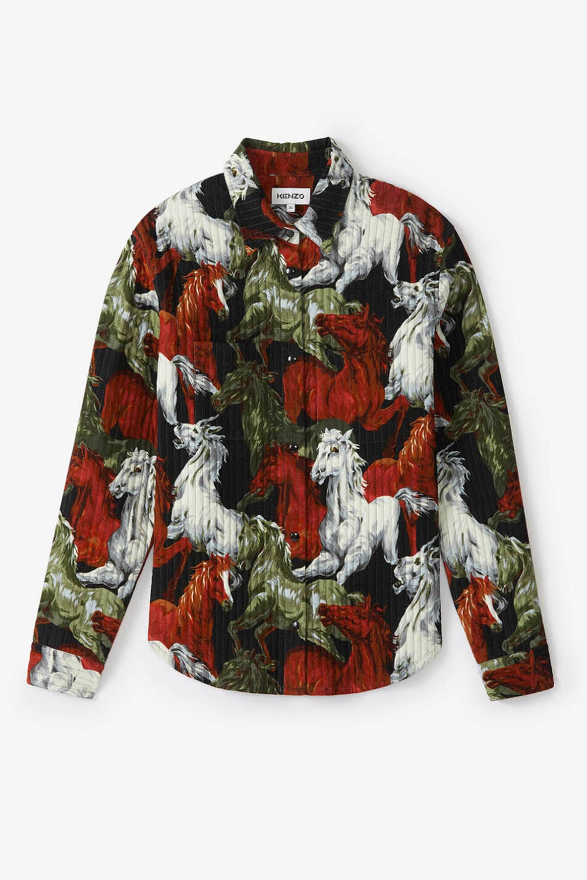 Kenzo Horses Kapitone Gömlek Ceket-Libas Trendy Fashion Store