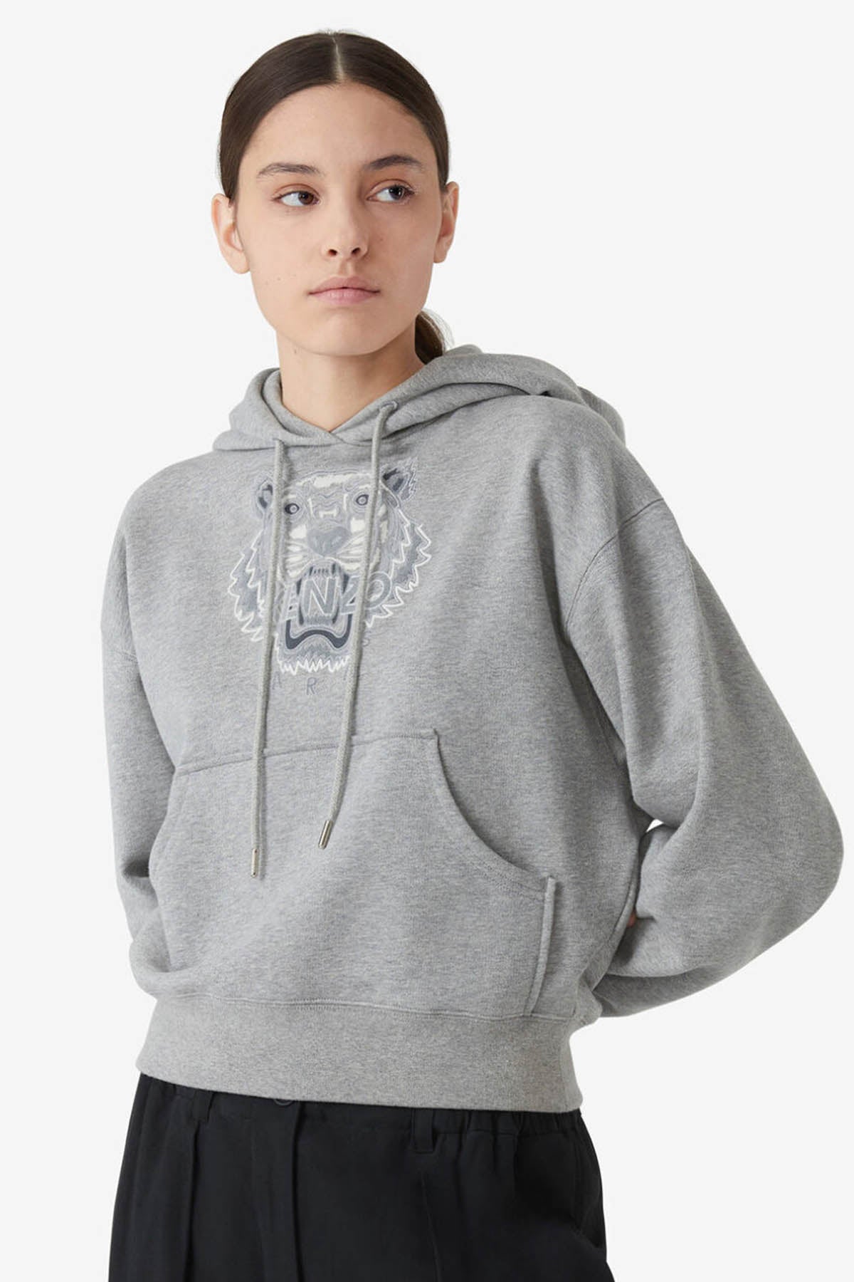 Kenzo Kaplan Logolu Kapüşonlu Sweatshirt-Libas Trendy Fashion Store