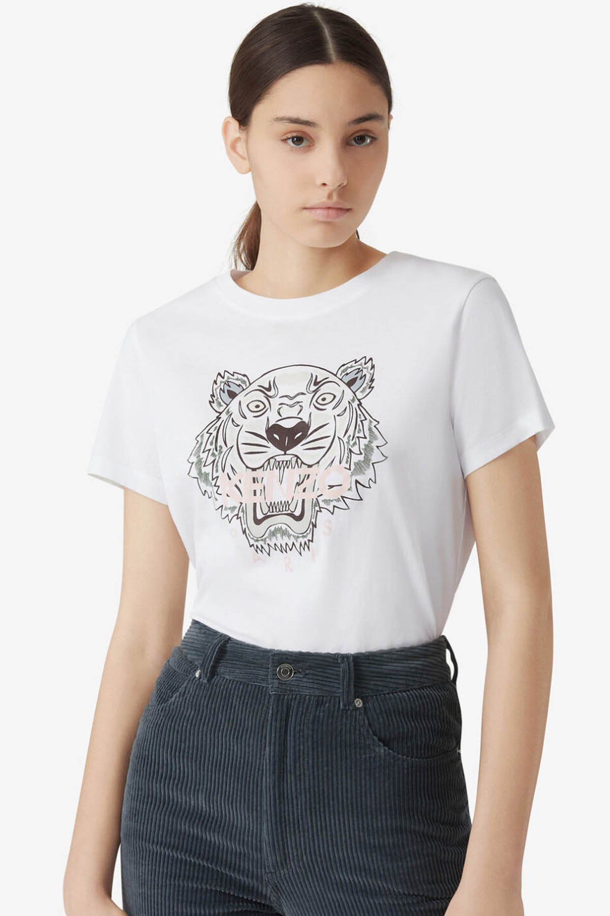 Kenzo Kaplan Logolu T-shirt-Libas Trendy Fashion Store