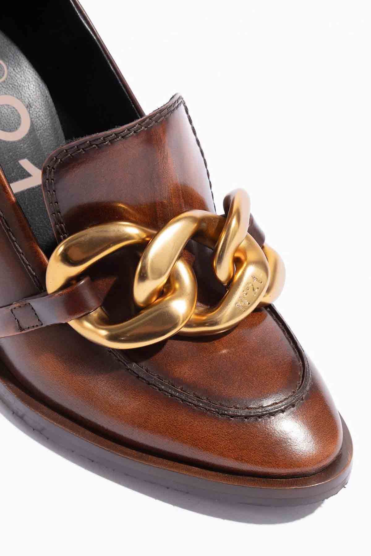 No21 Zincir Aksesuarlı Topuklu Ayakkabı-Libas Trendy Fashion Store