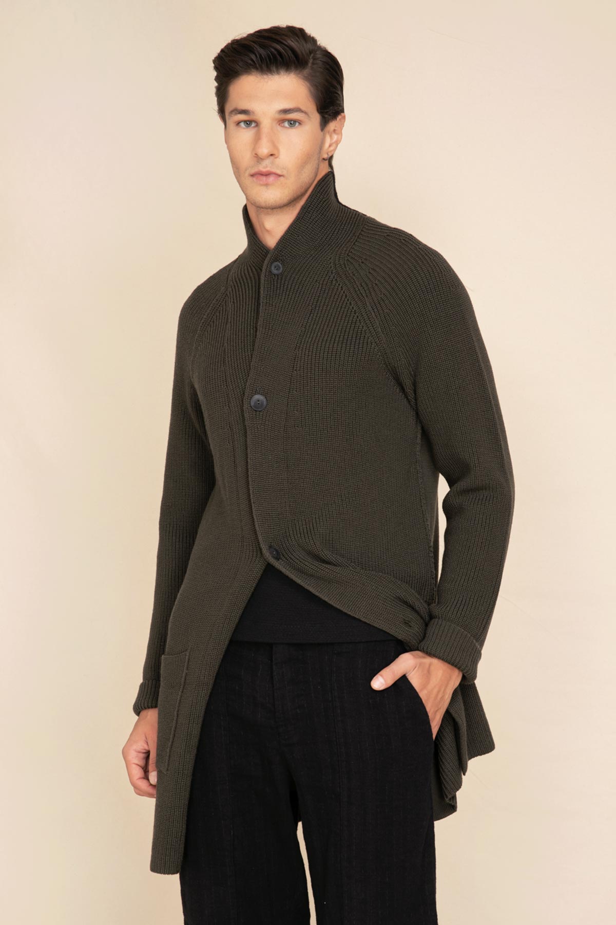 Transit Uzun Yün Ceket-Libas Trendy Fashion Store