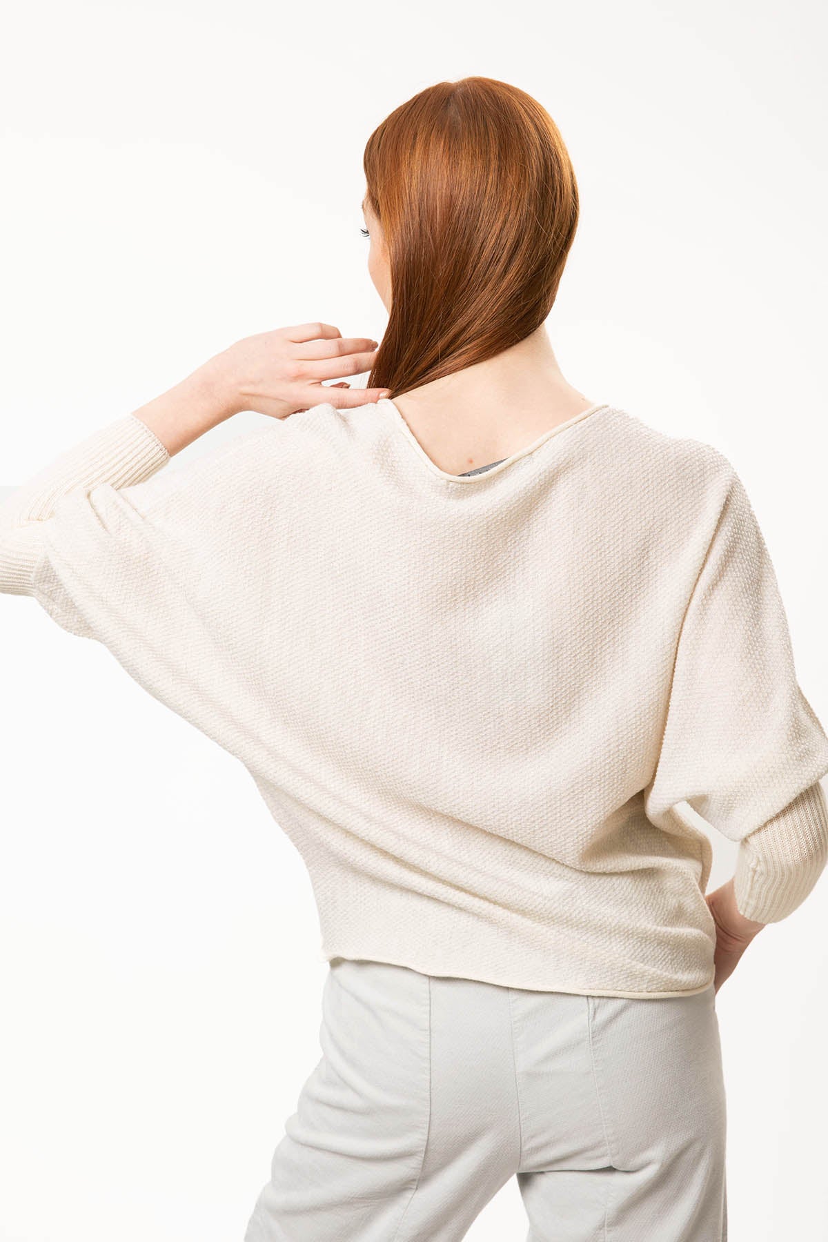 Transit Ribana Kollu Yuvarlak Yaka Triko-Libas Trendy Fashion Store