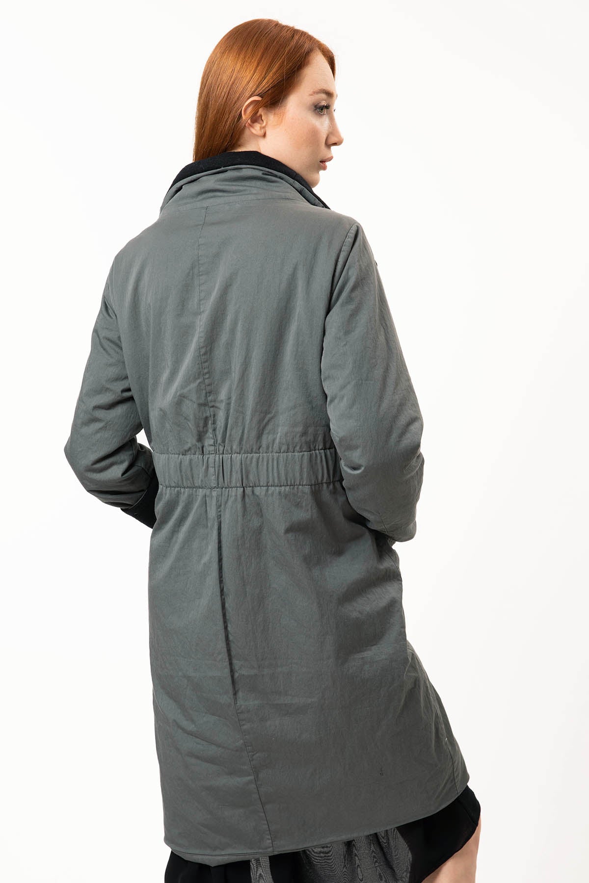 Transit Kapaklı Cep Belden Kemerli Mont-Libas Trendy Fashion Store