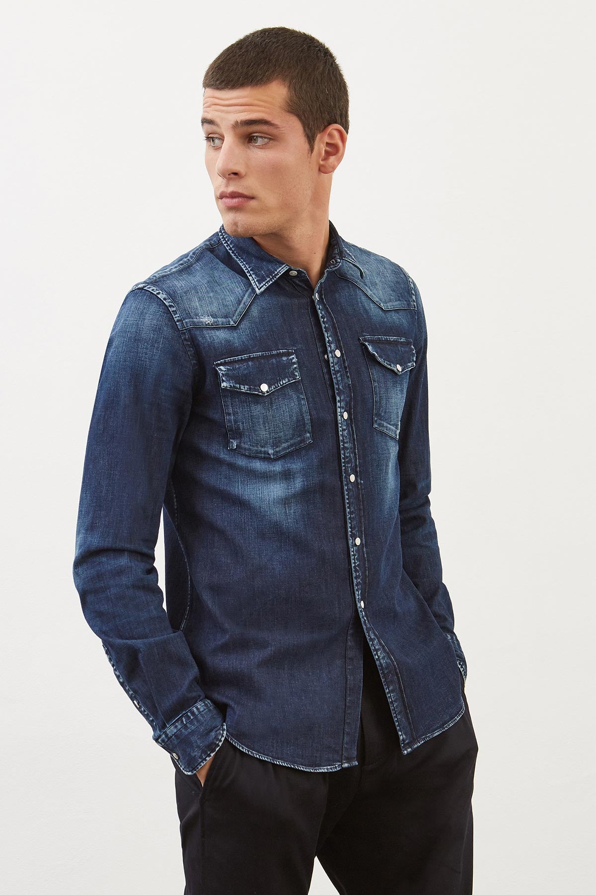 Dondup Kapak Cepli Denim Gömlek-Libas Trendy Fashion Store