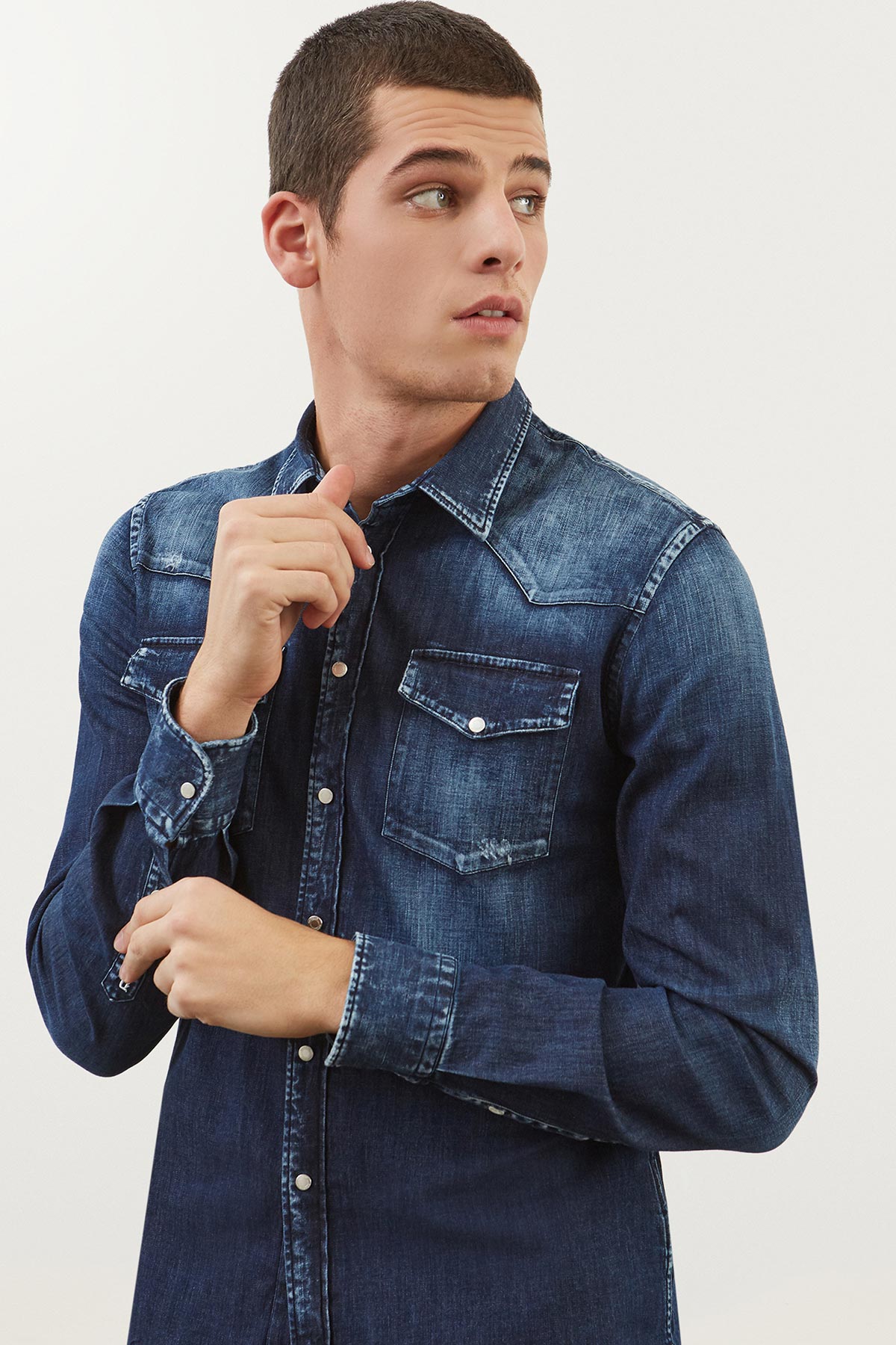 Dondup Kapak Cepli Denim Gömlek-Libas Trendy Fashion Store