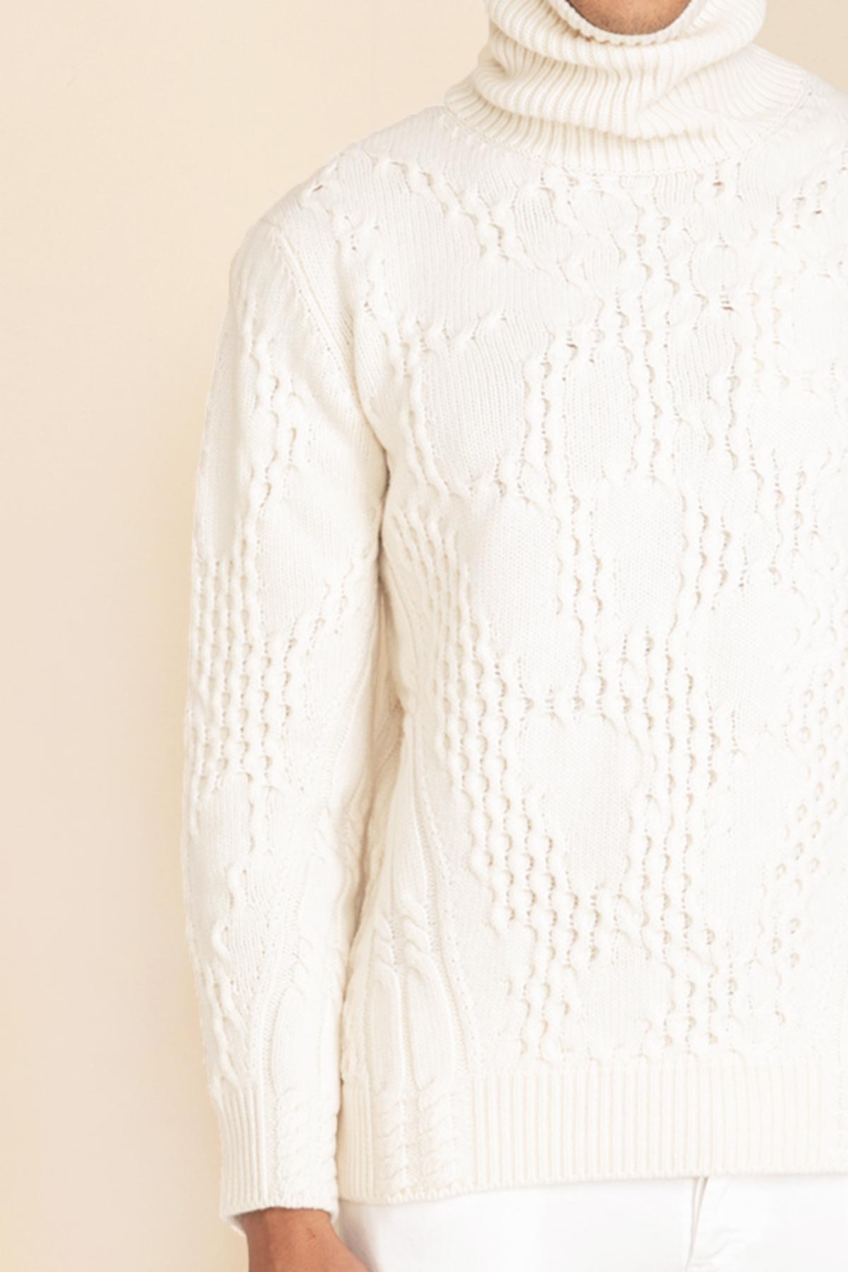 Dondup Balıkçı Yaka Saç Örgü Triko-Libas Trendy Fashion Store