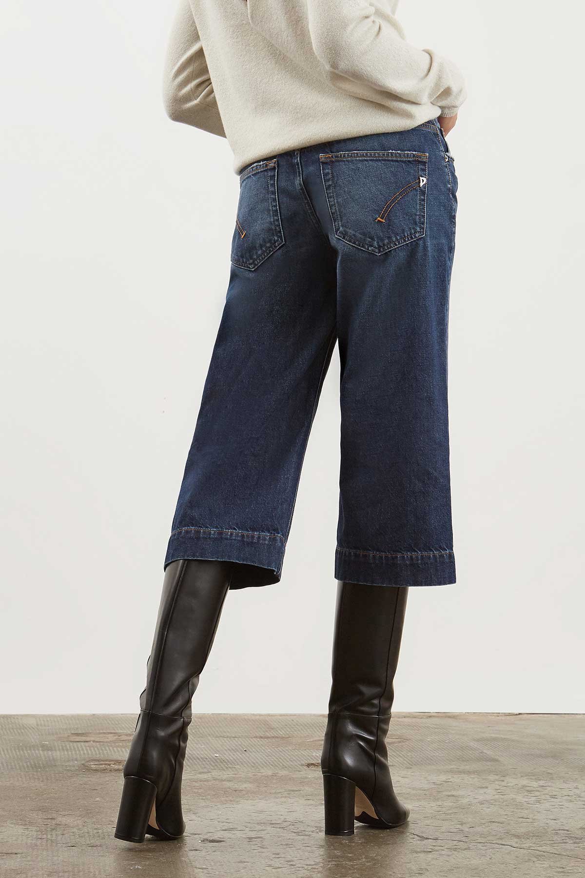 Dondup Jade Cropped Loose Fit Jeans-Libas Trendy Fashion Store