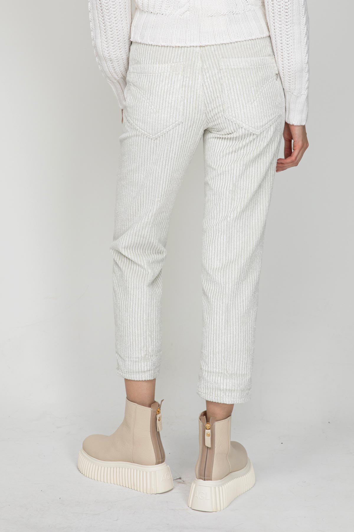 Dondup Loose Fit Fitilli Kadife Pantolon-Libas Trendy Fashion Store