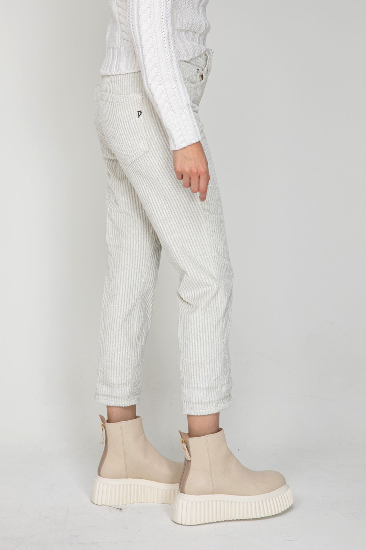 Dondup Loose Fit Fitilli Kadife Pantolon-Libas Trendy Fashion Store