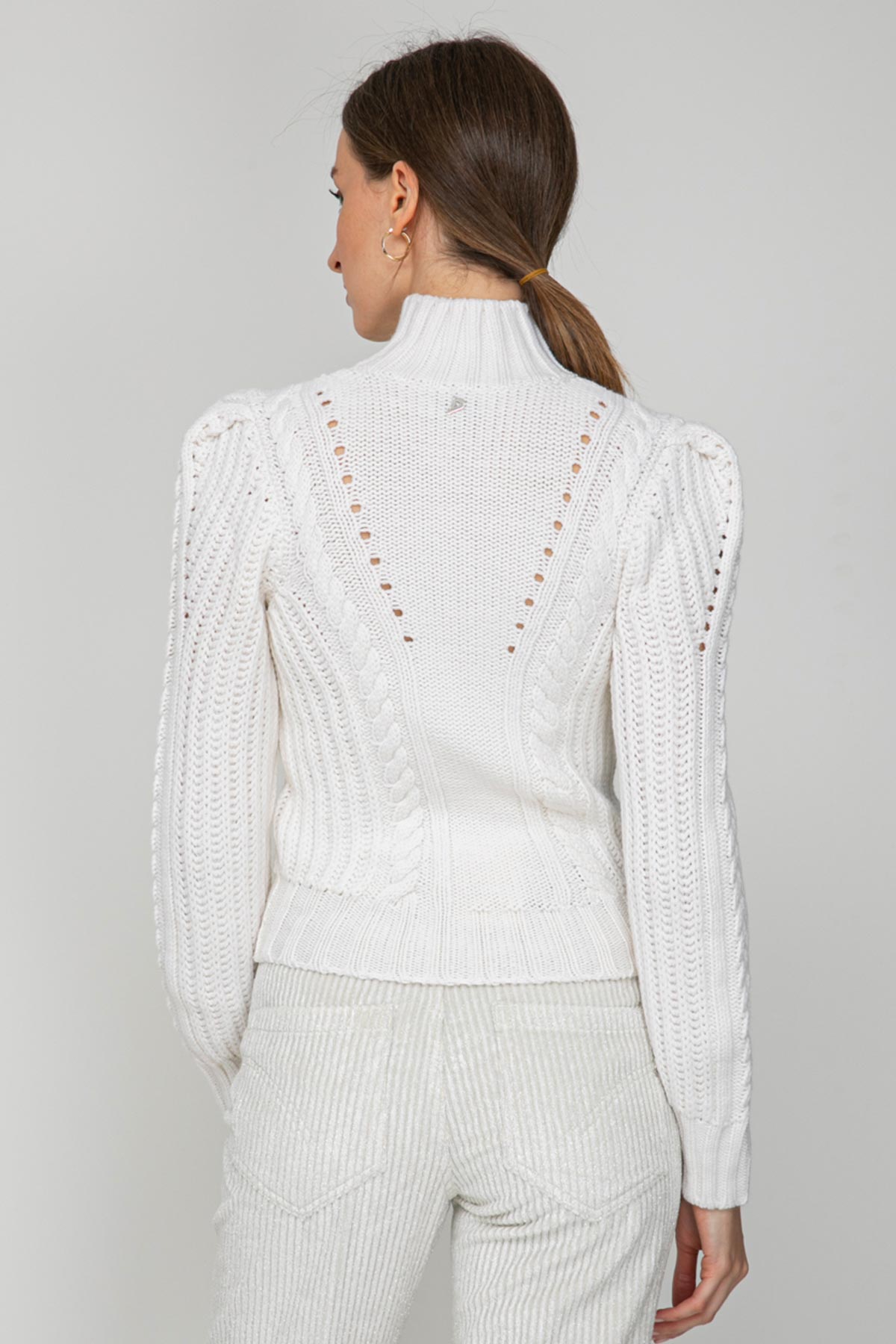 Dondup Balıkçı Yaka Saç Örgü Triko-Libas Trendy Fashion Store