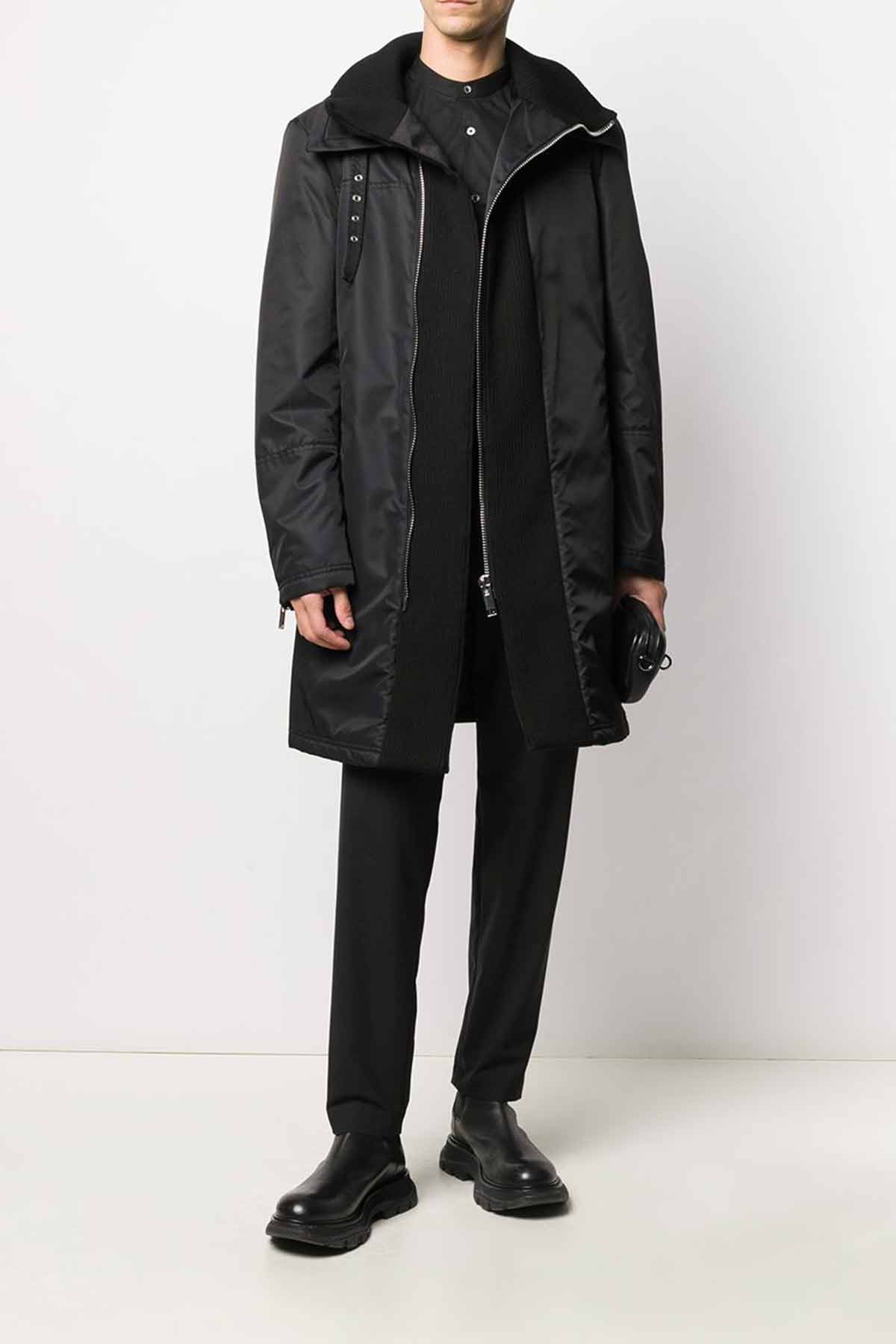 Les Hommes Triko Yaka ve Pat Detaylı Kaban-Libas Trendy Fashion Store