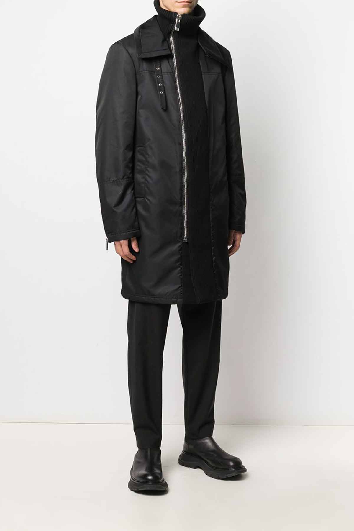 Les Hommes Triko Yaka ve Pat Detaylı Kaban-Libas Trendy Fashion Store