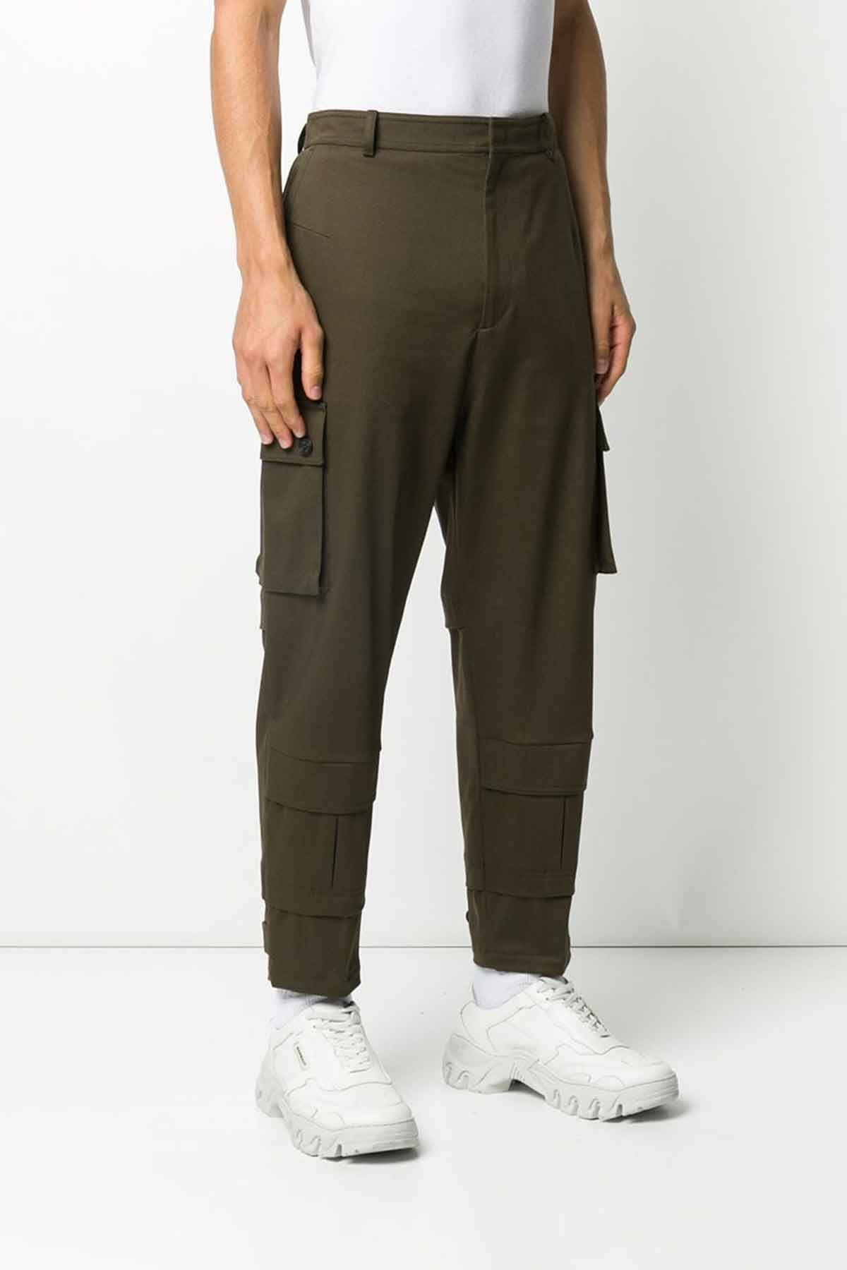 Les Hommes Düşük Ağlı Kargo Pantolon-Libas Trendy Fashion Store