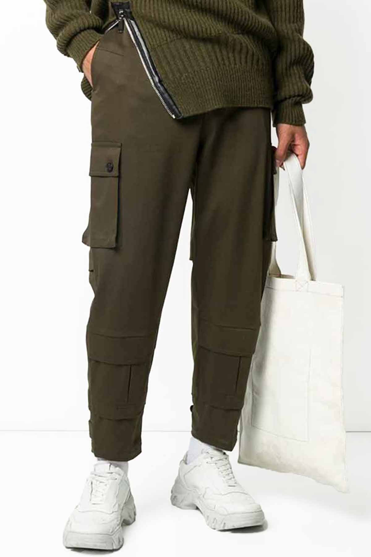 Les Hommes Düşük Ağlı Kargo Pantolon-Libas Trendy Fashion Store