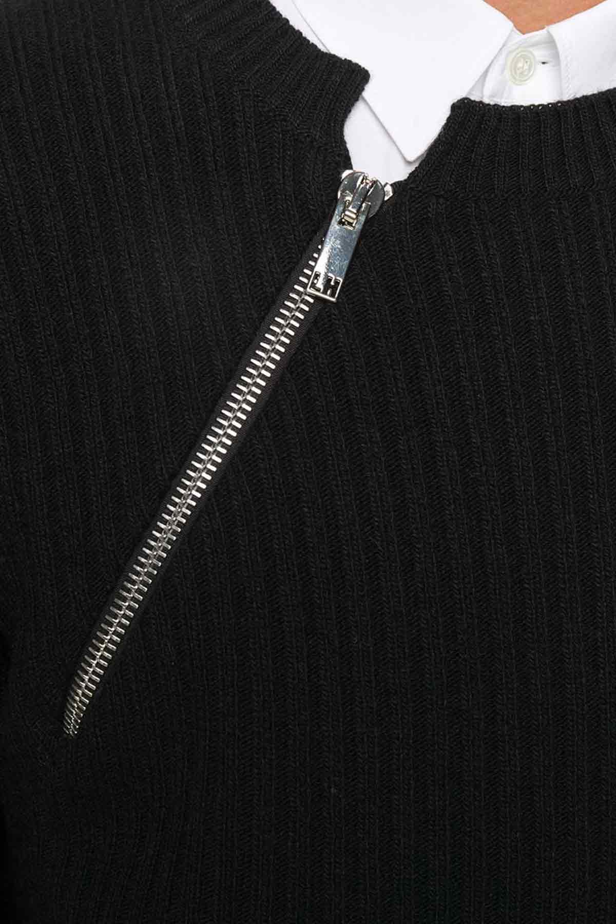 Les Hommes Fermuar Detaylı Yaka Triko-Libas Trendy Fashion Store