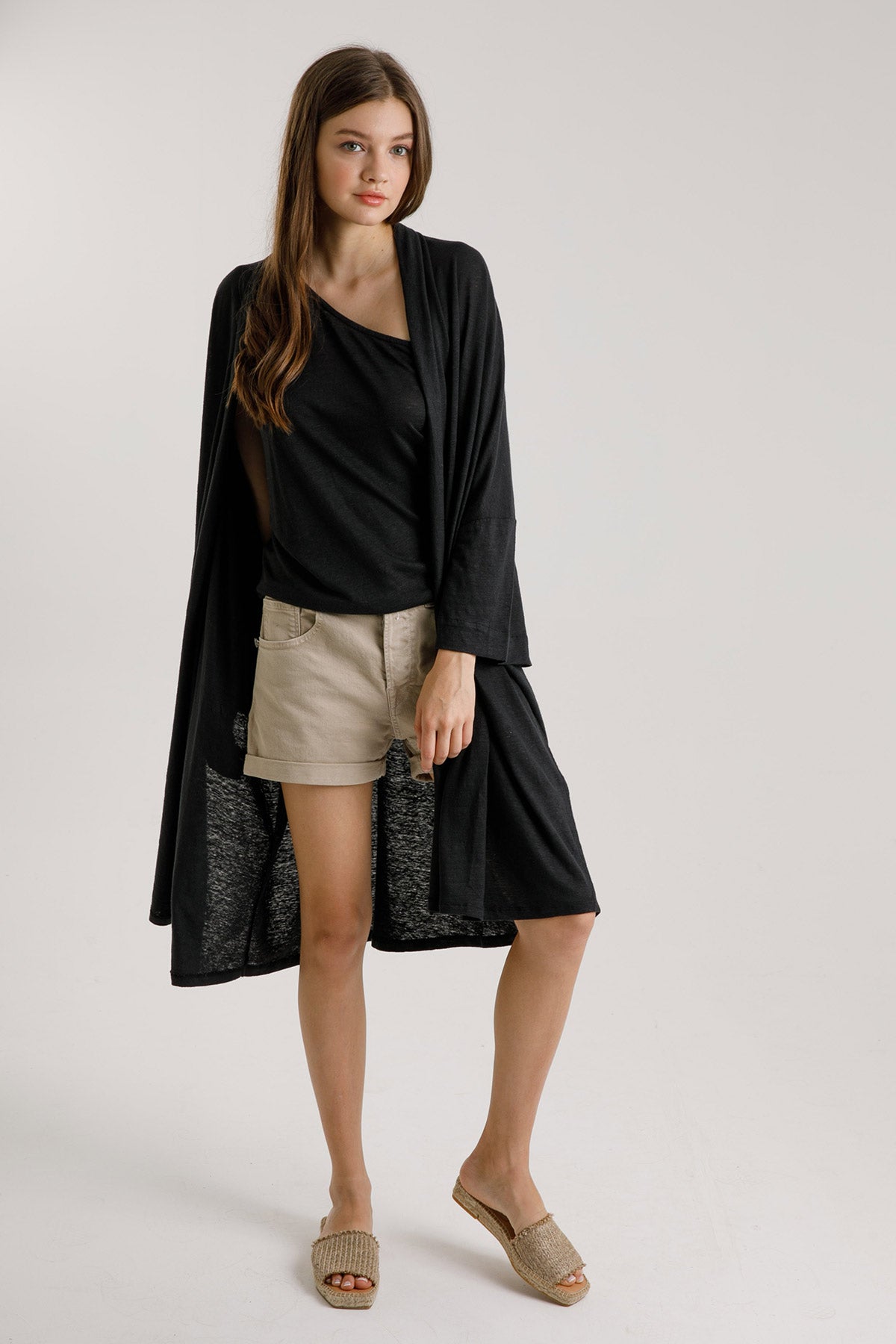 Majestic Şal Yaka Keten Ceket-Libas Trendy Fashion Store