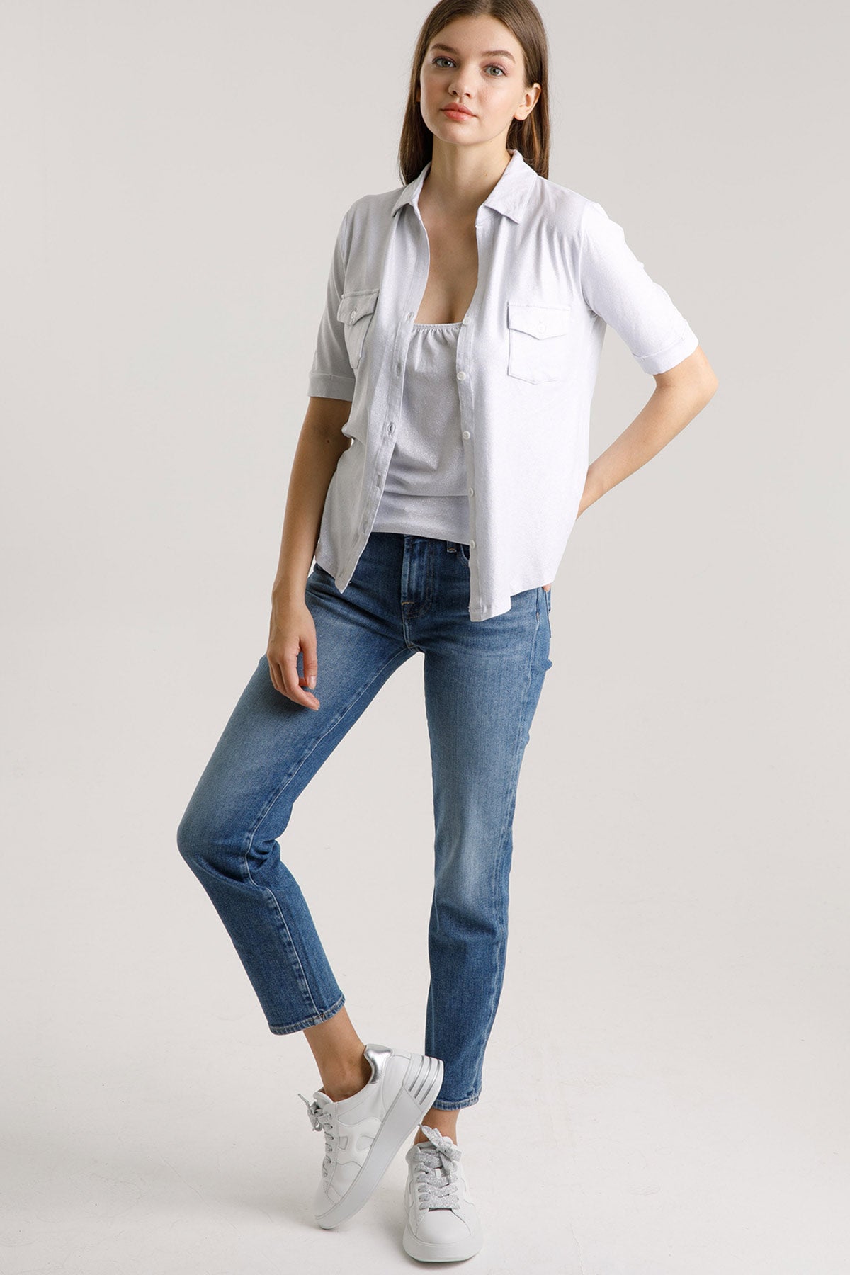 Majestic Kapaklı Cepli Gömlek-Libas Trendy Fashion Store