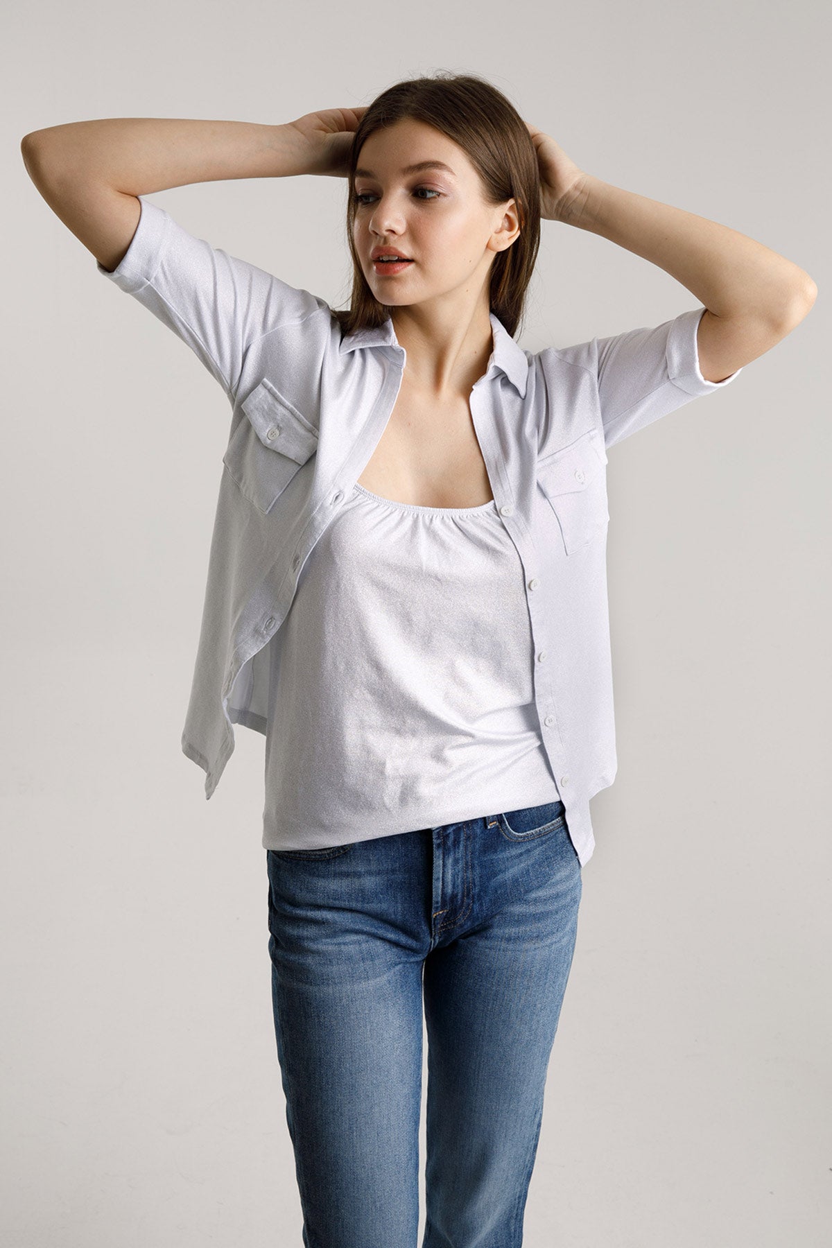 Majestic Kapaklı Cepli Gömlek-Libas Trendy Fashion Store