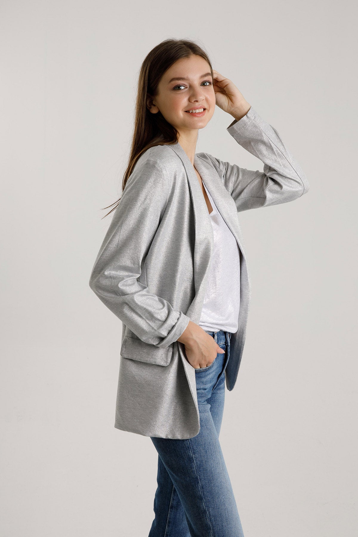 Majestic Şal Yaka Streç Ceket-Libas Trendy Fashion Store