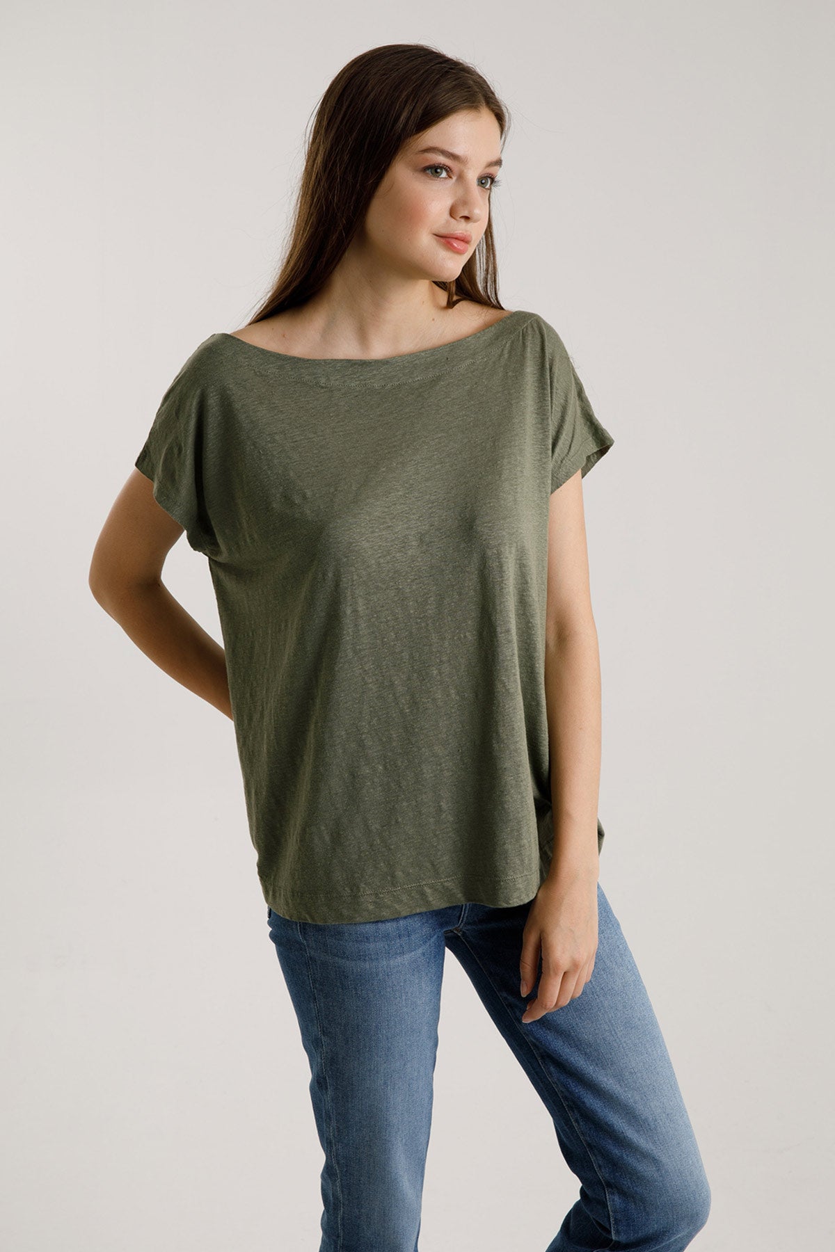 Majestic Kayık Yaka T-shirt-Libas Trendy Fashion Store