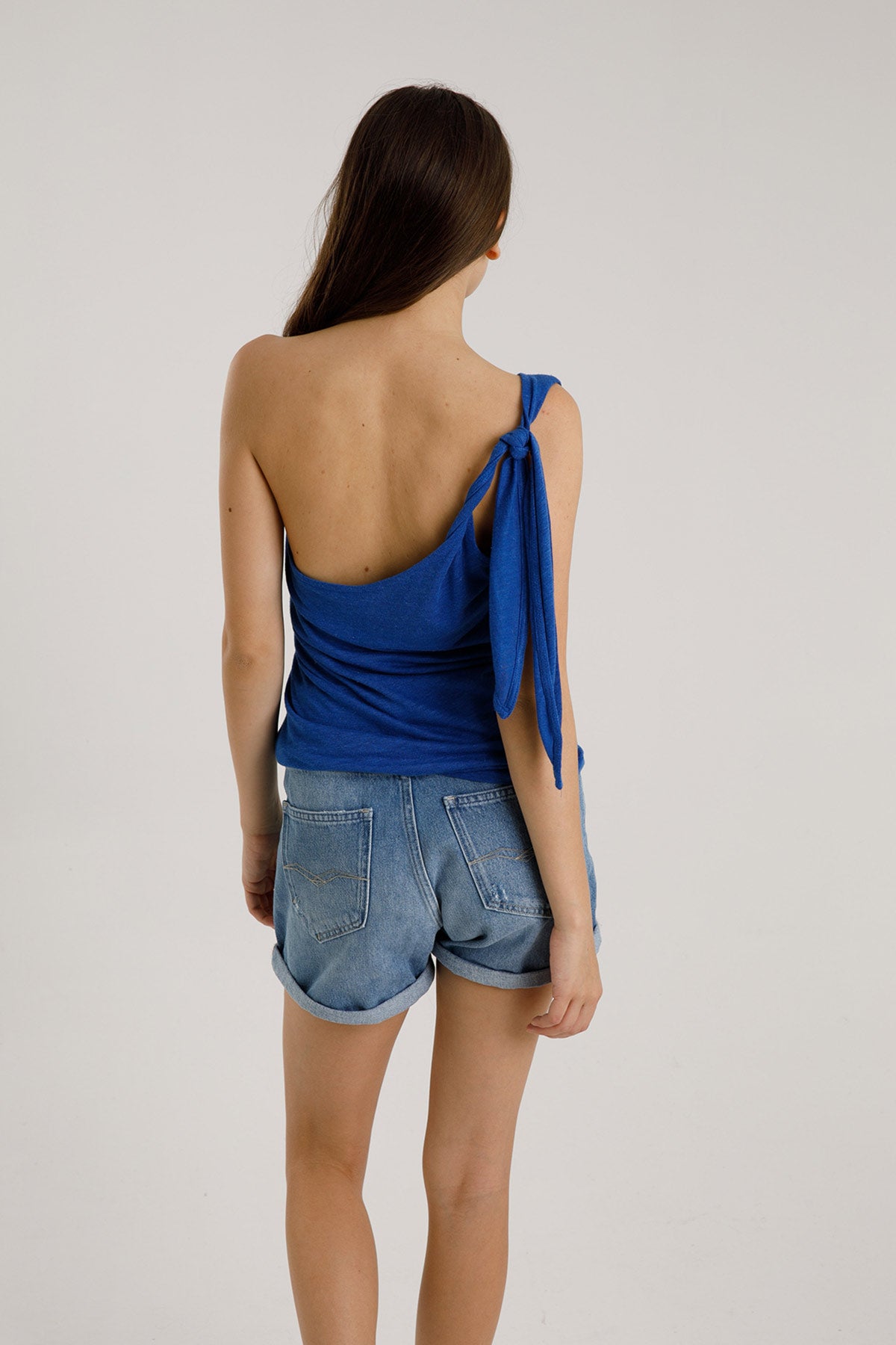 Majestic Tek Omuz Keten İpek Bluz-Libas Trendy Fashion Store