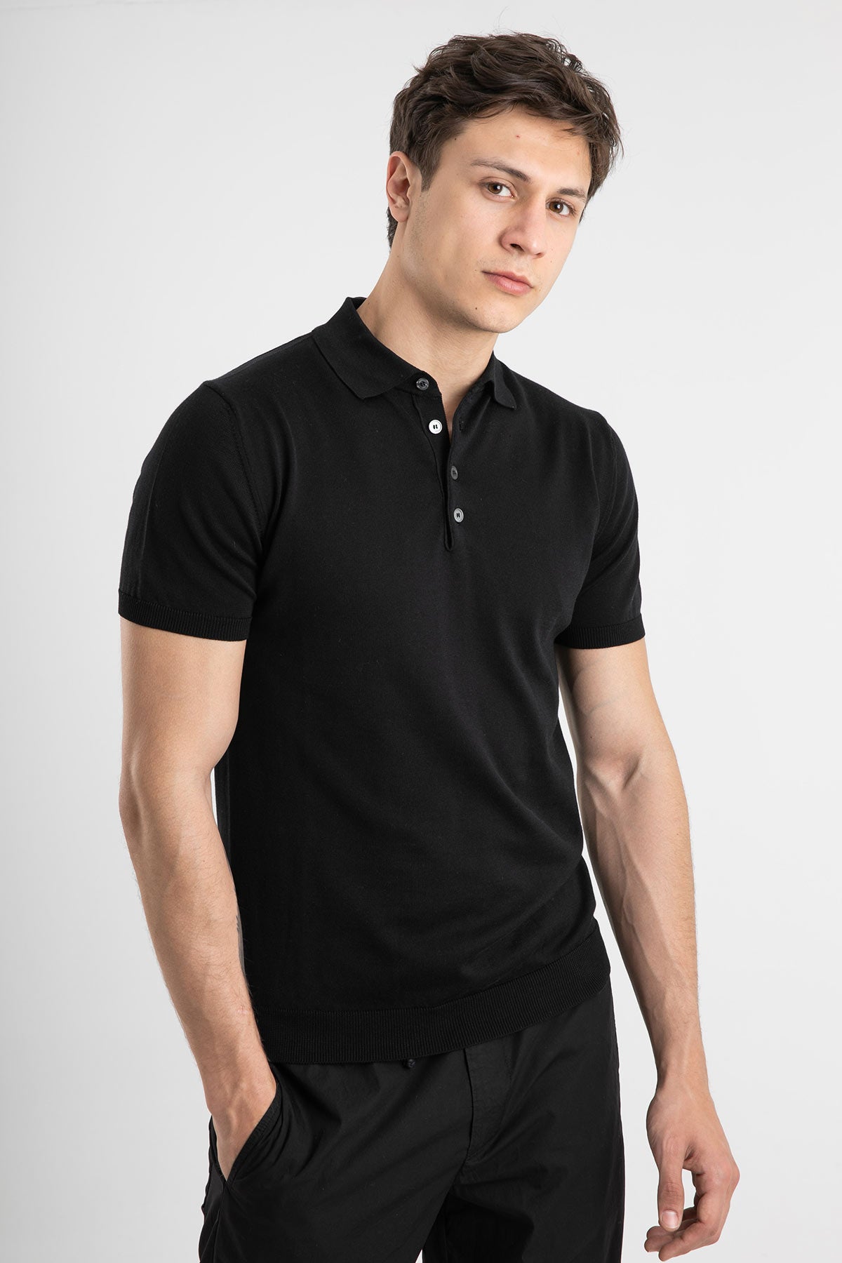 Manifattura Polo Yaka T-shirt-Libas Trendy Fashion Store