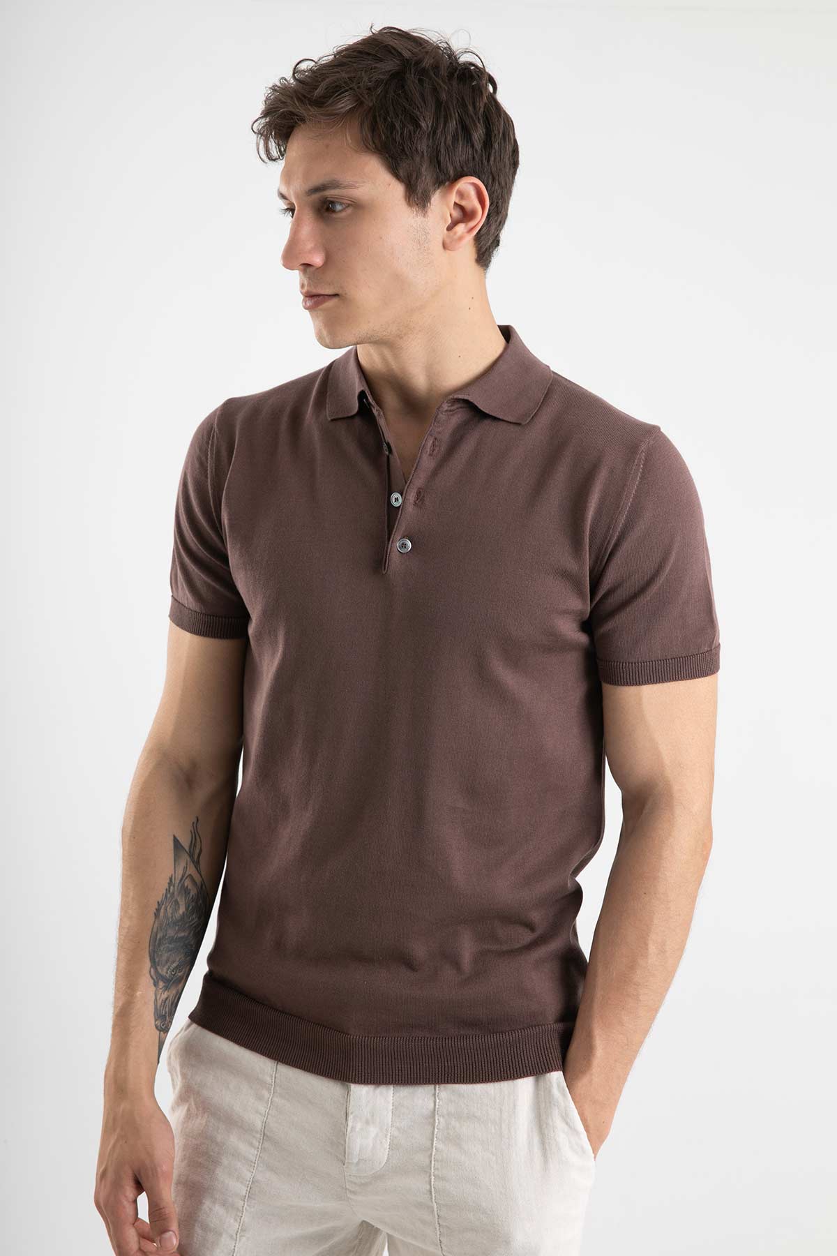 Manifattura Polo Yaka T-shirt-Libas Trendy Fashion Store