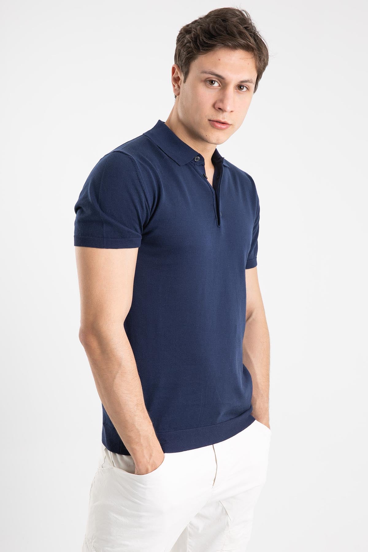 Manifattura Polo Yaka Kısa Kollu T-shirt-Libas Trendy Fashion Store