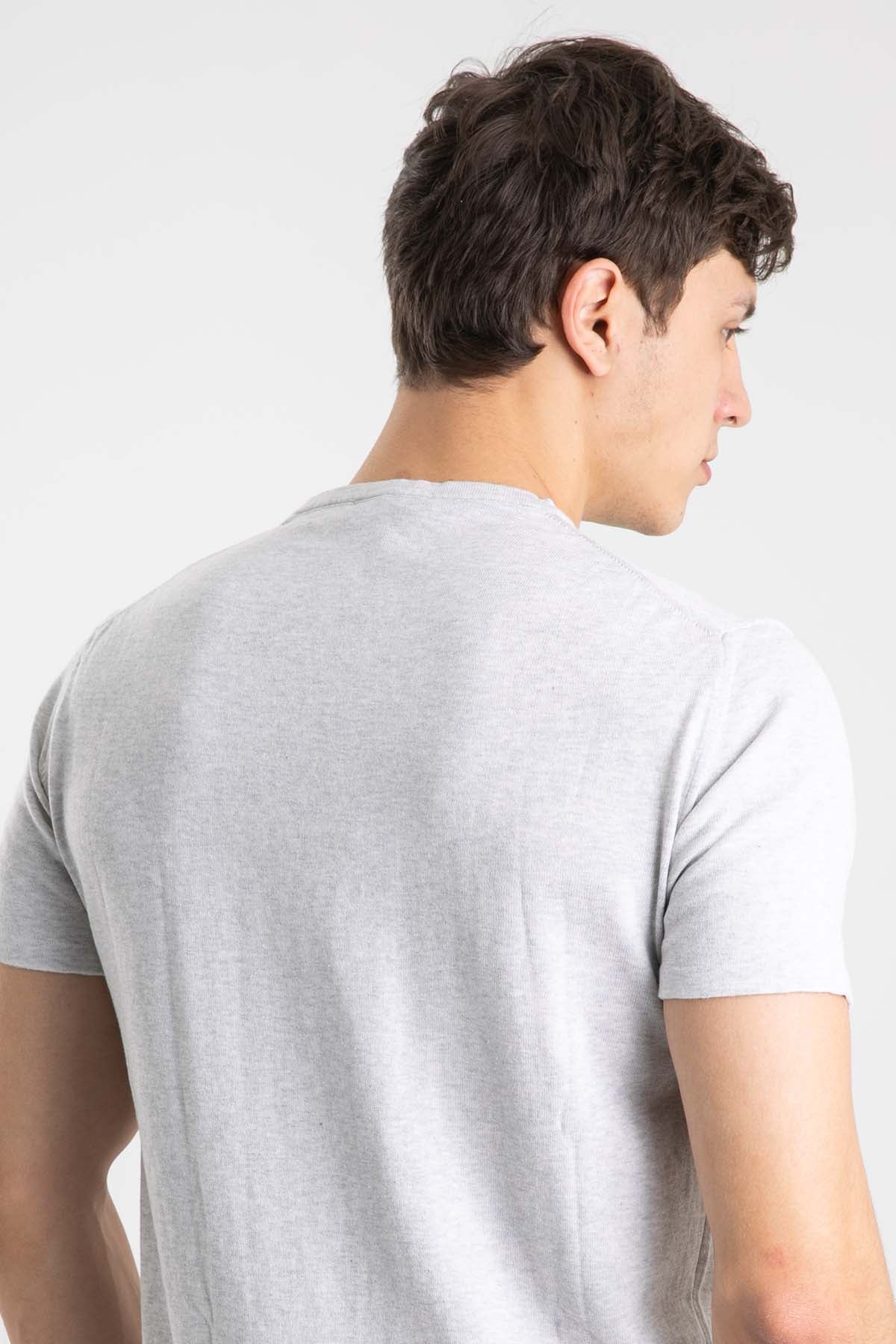 Manifattura Yuvarlak Yaka Kısa Kollu T-shirt-Libas Trendy Fashion Store