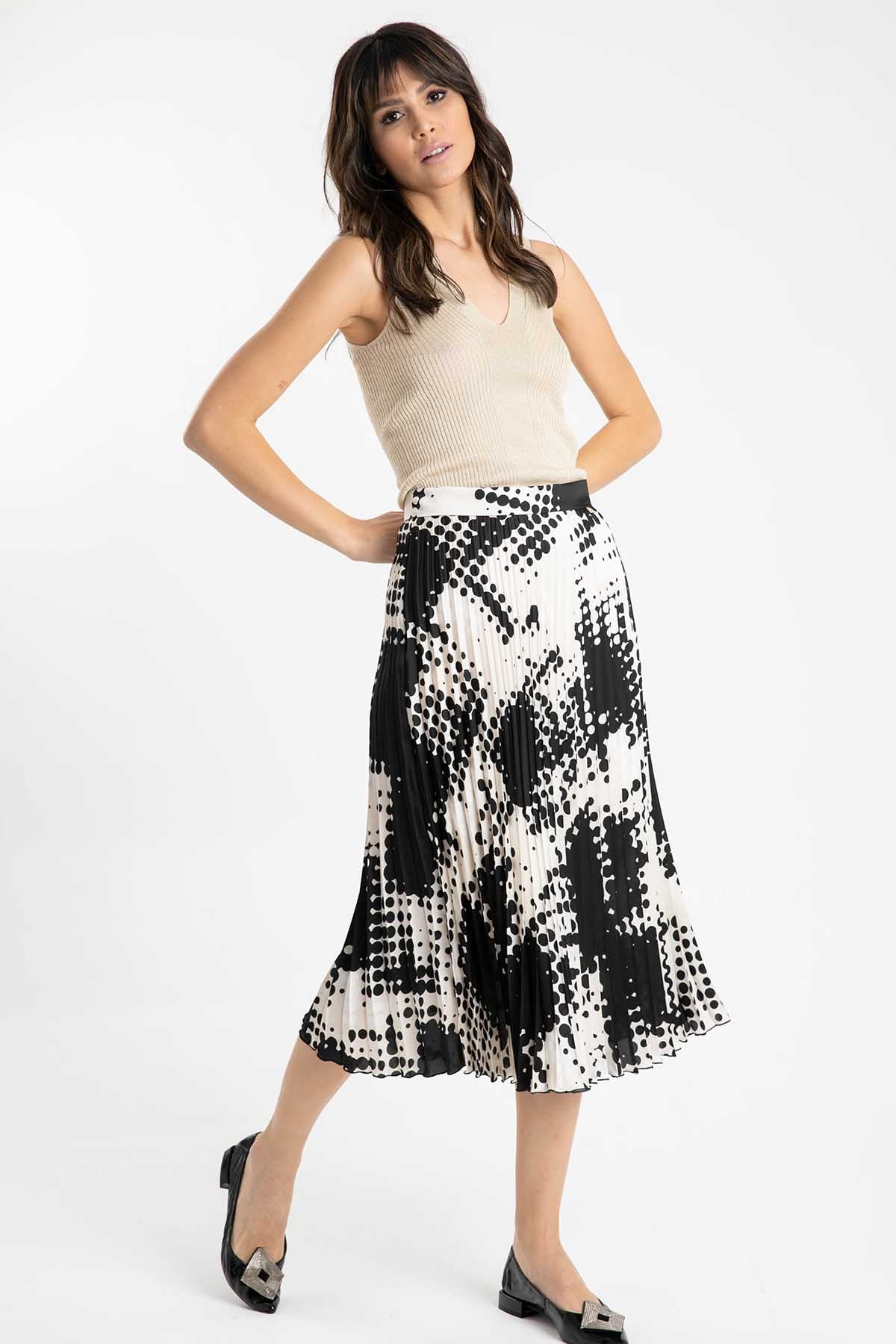 Liu Jo Midi Boy Pileli Etek-Libas Trendy Fashion Store