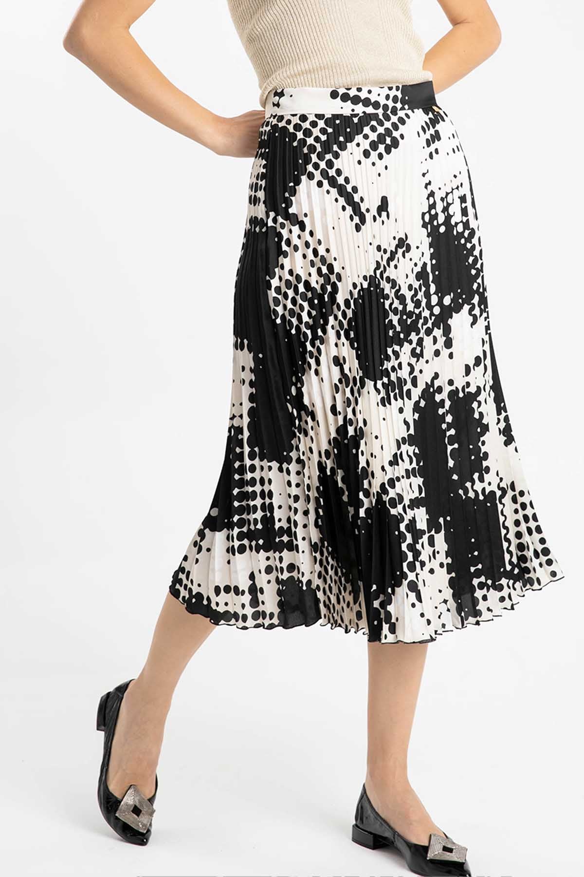 Liu Jo Midi Boy Pileli Etek-Libas Trendy Fashion Store