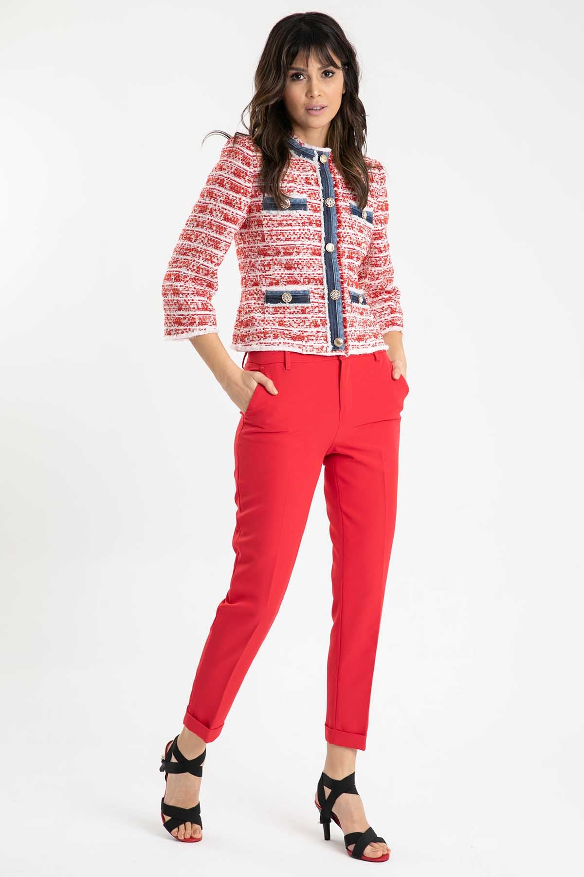 Liu Jo Denim Detaylı Tüvit Ceket-Libas Trendy Fashion Store